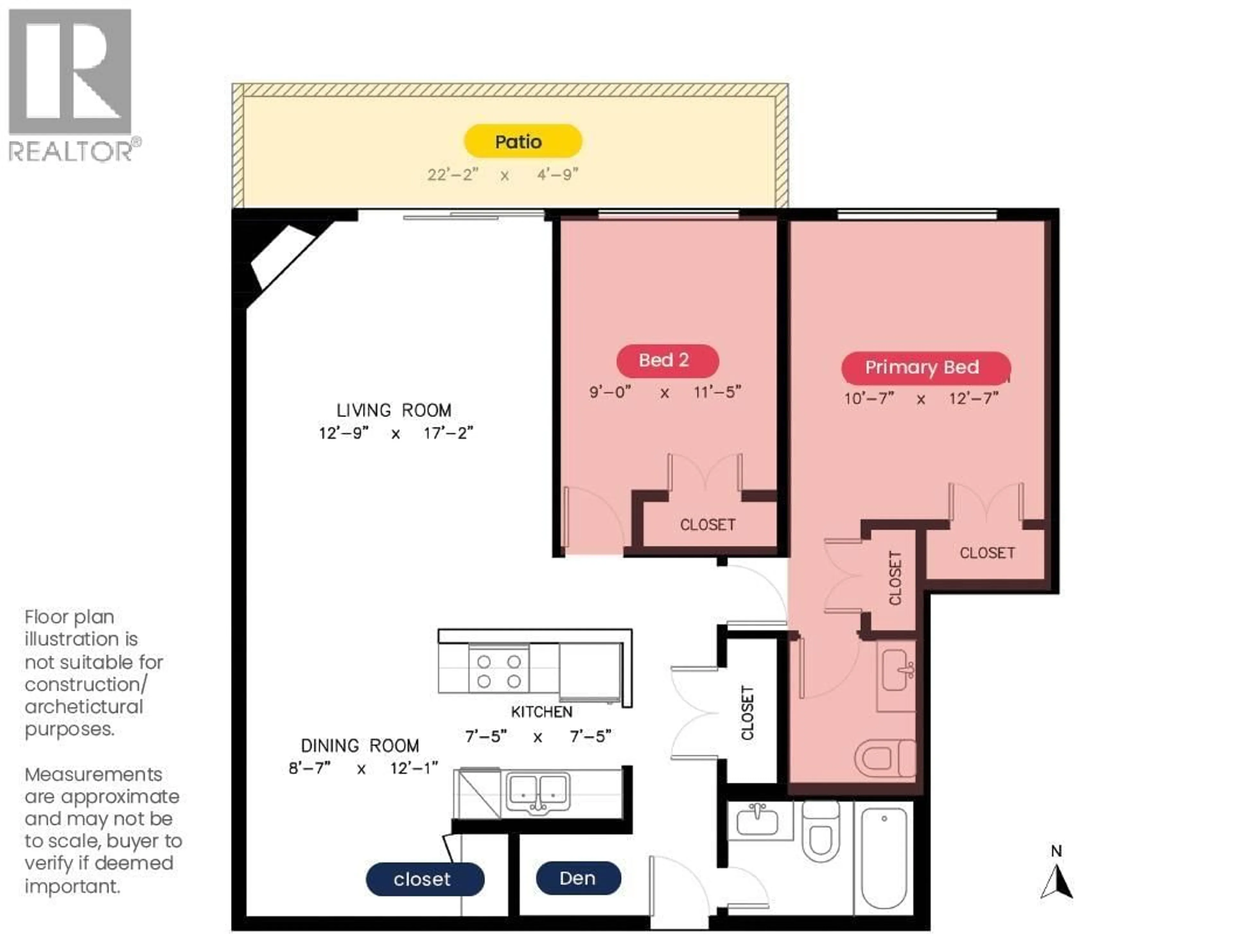 Floor plan for 204 - 341 3RD STREET, North Vancouver British Columbia V7M1G3