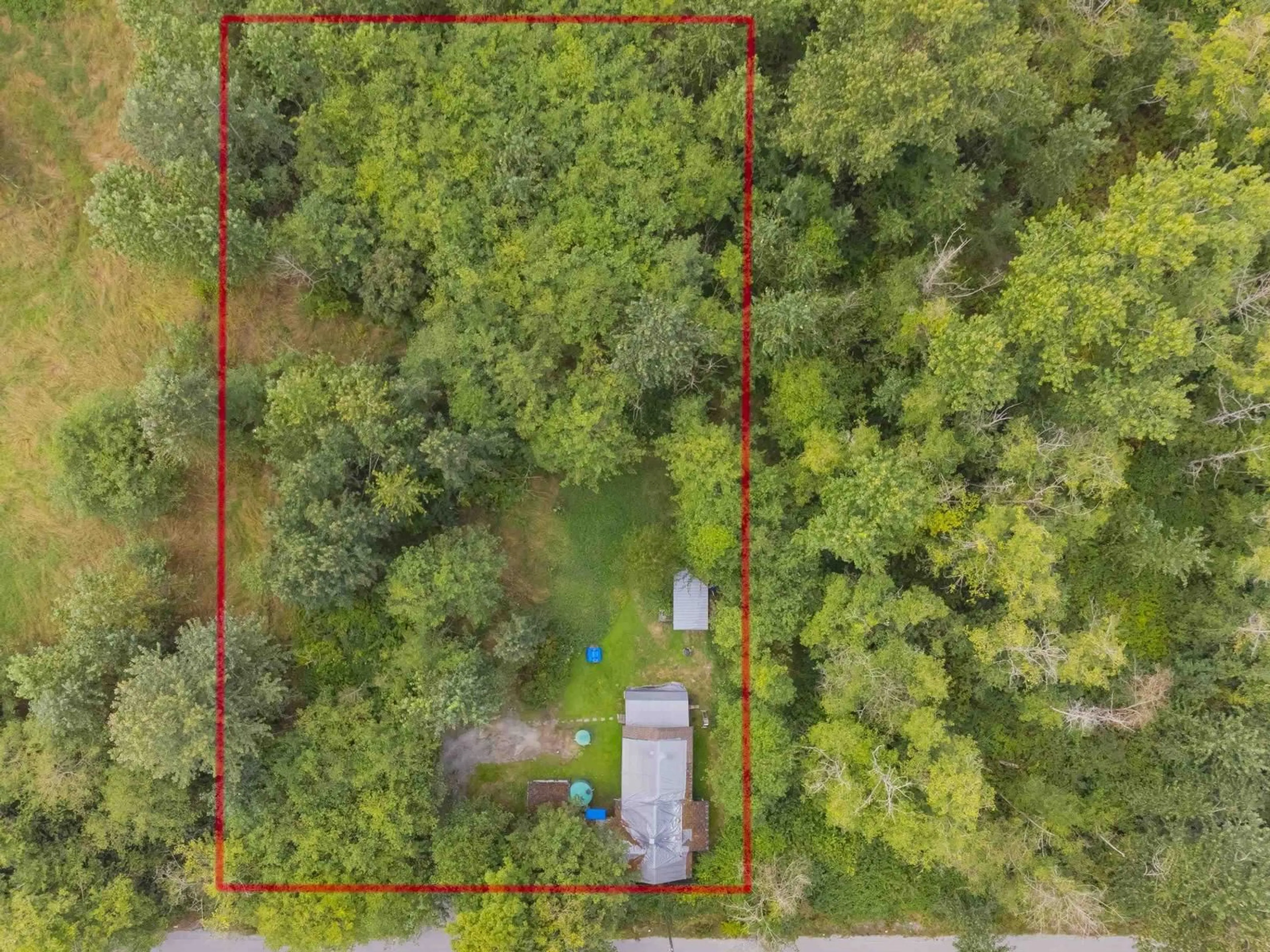 A pic from outside/outdoor area/front of a property/back of a property/a pic from drone, forest/trees view for 7433 200, Langley British Columbia V3A2W1