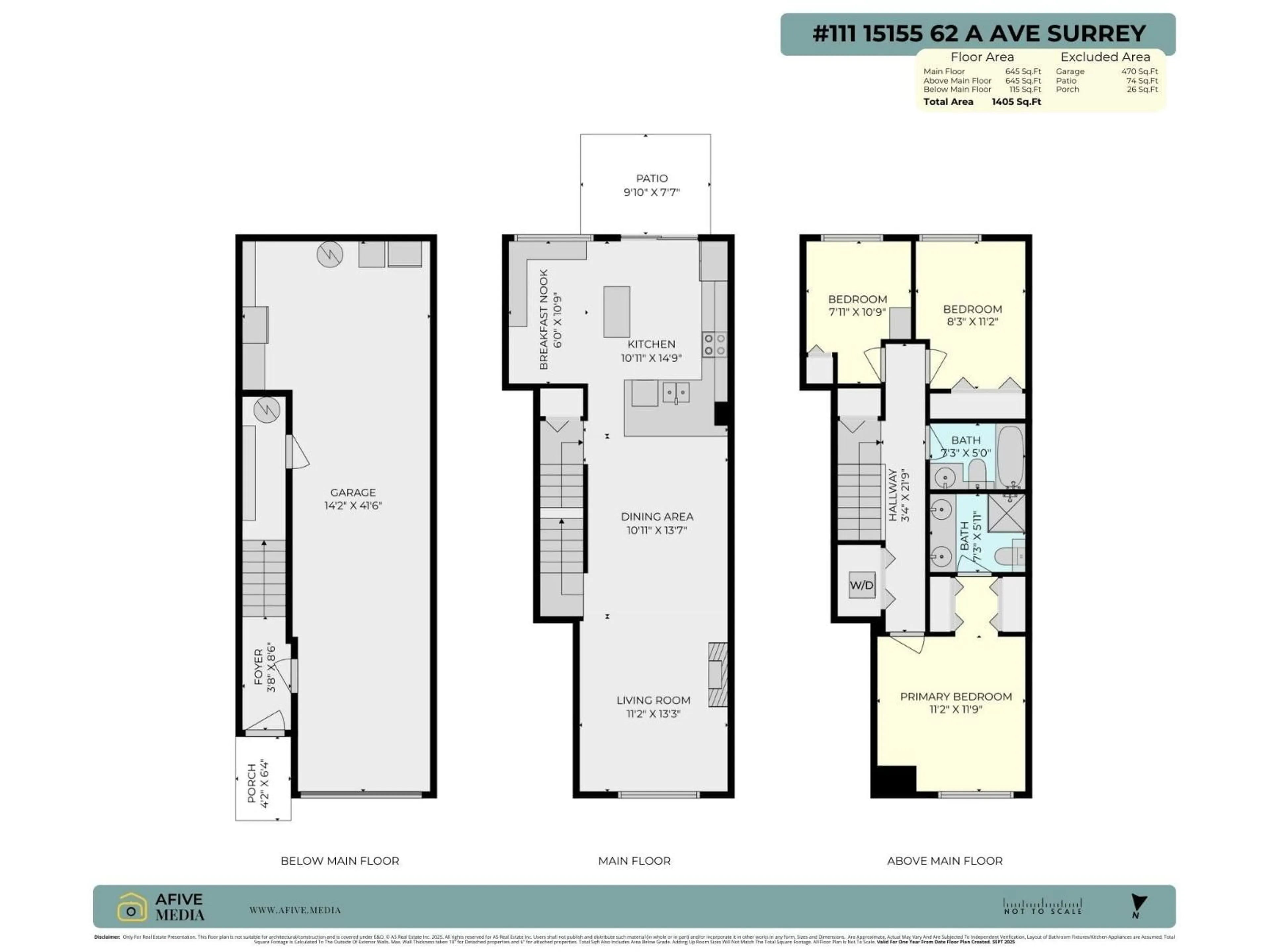 Floor plan for 111 - 15155 62A, Surrey British Columbia V3S8A6