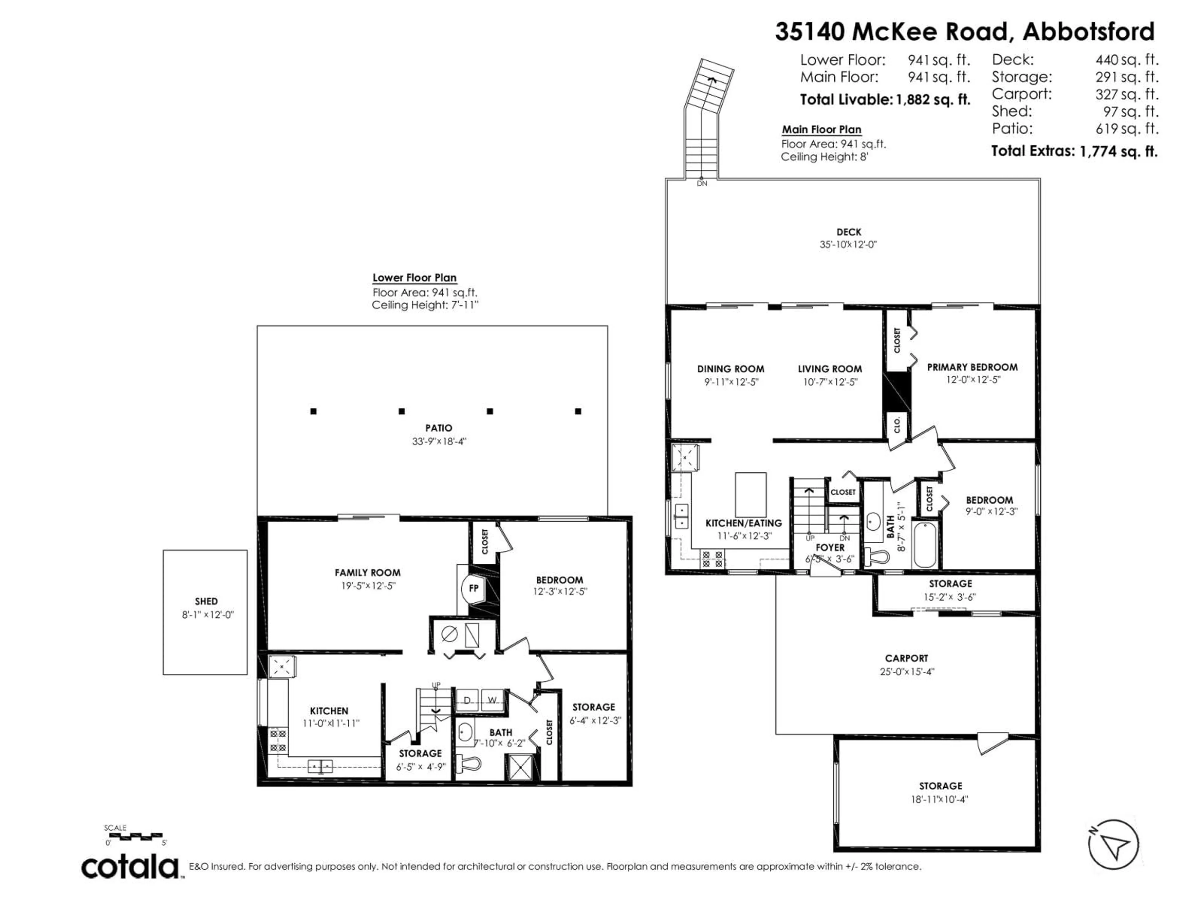 Floor plan for 35140 MCKEE, Abbotsford British Columbia V2S5S1