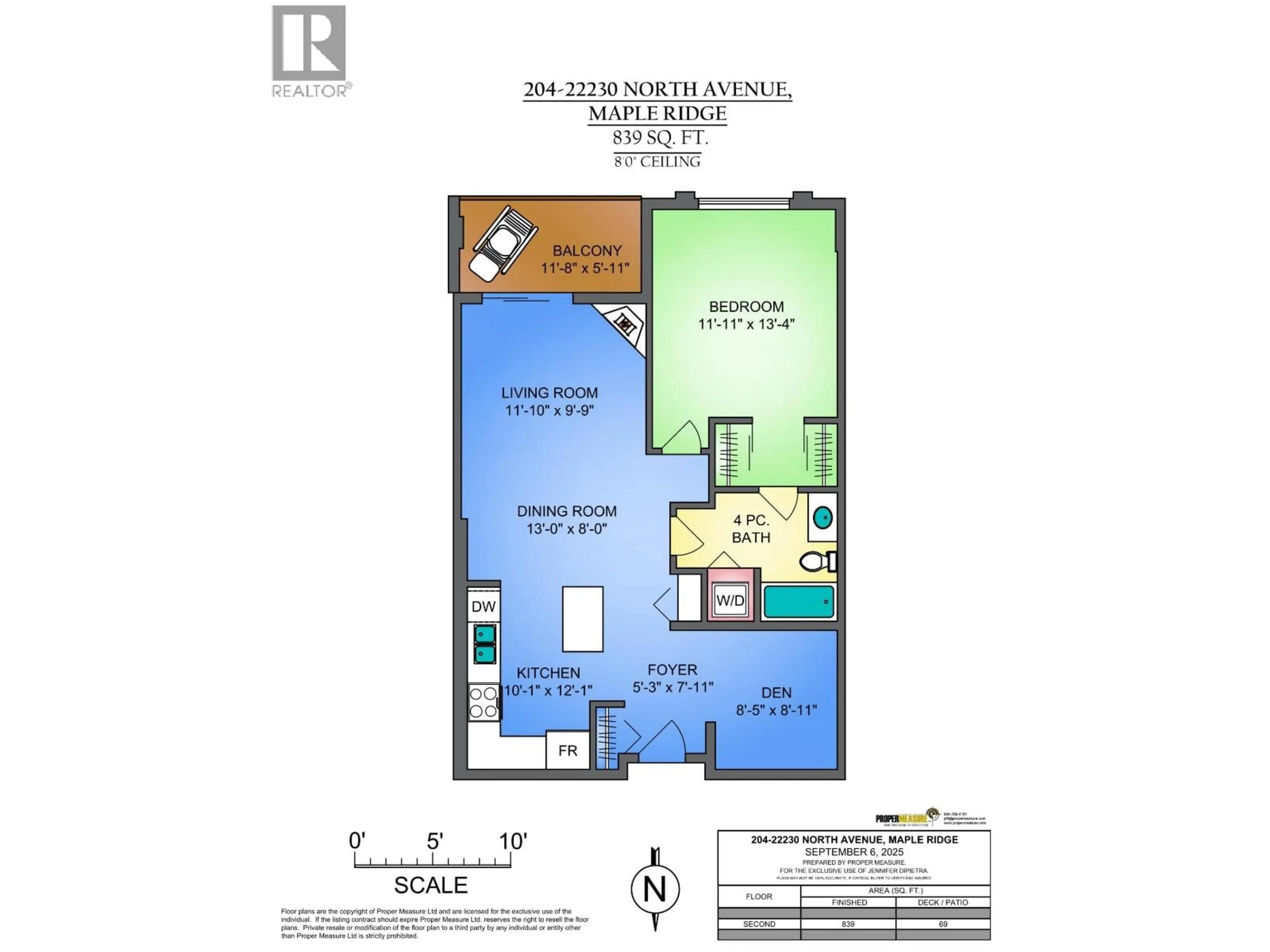 Floor plan for 204 - 22230 NORTH AVENUE, Maple Ridge British Columbia V2X2L5