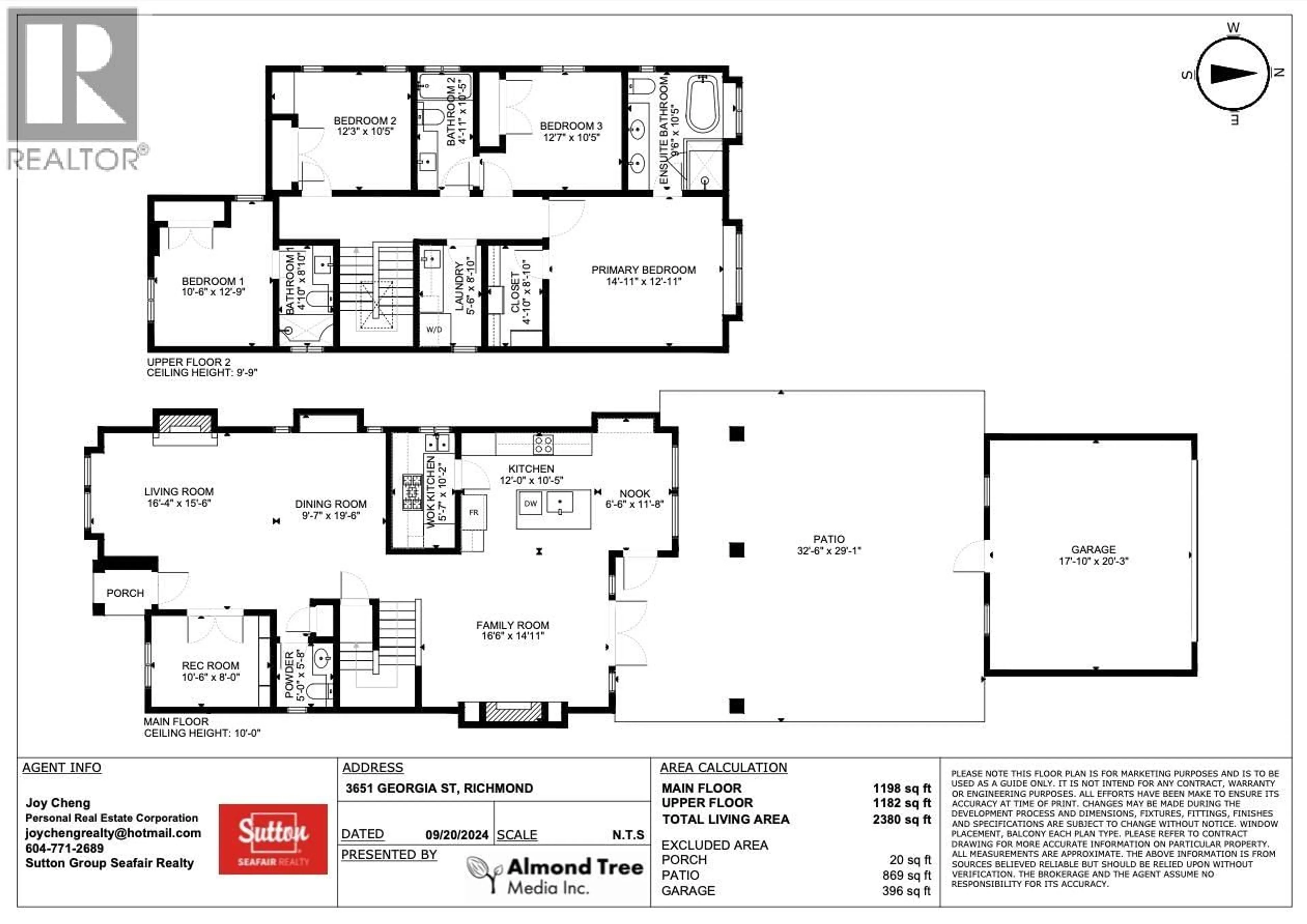 Floor plan for 3651 GEORGIA STREET, Richmond British Columbia V7E2R9