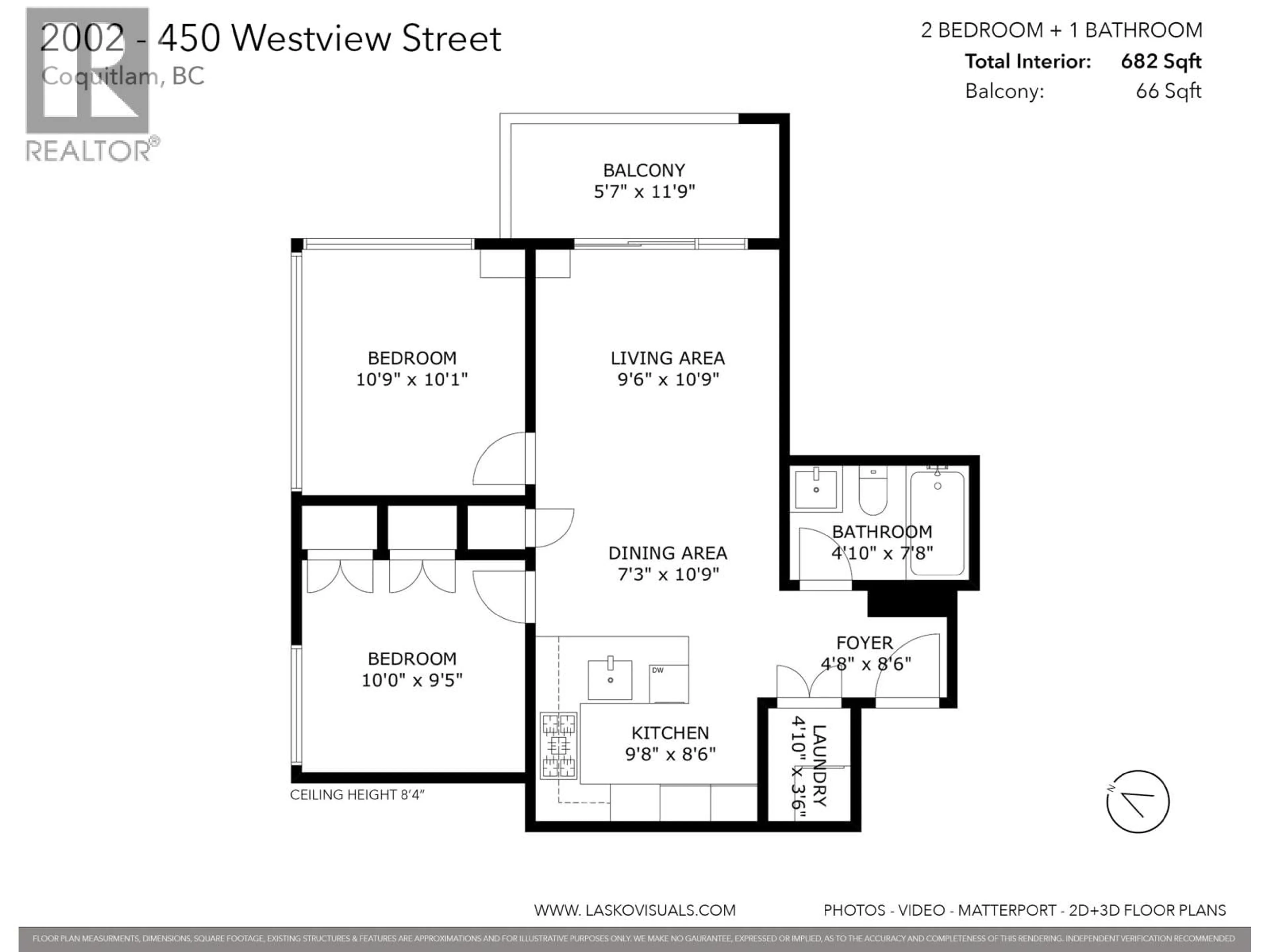Floor plan for 2002 - 450 WESTVIEW STREET, Coquitlam British Columbia V3K0G3