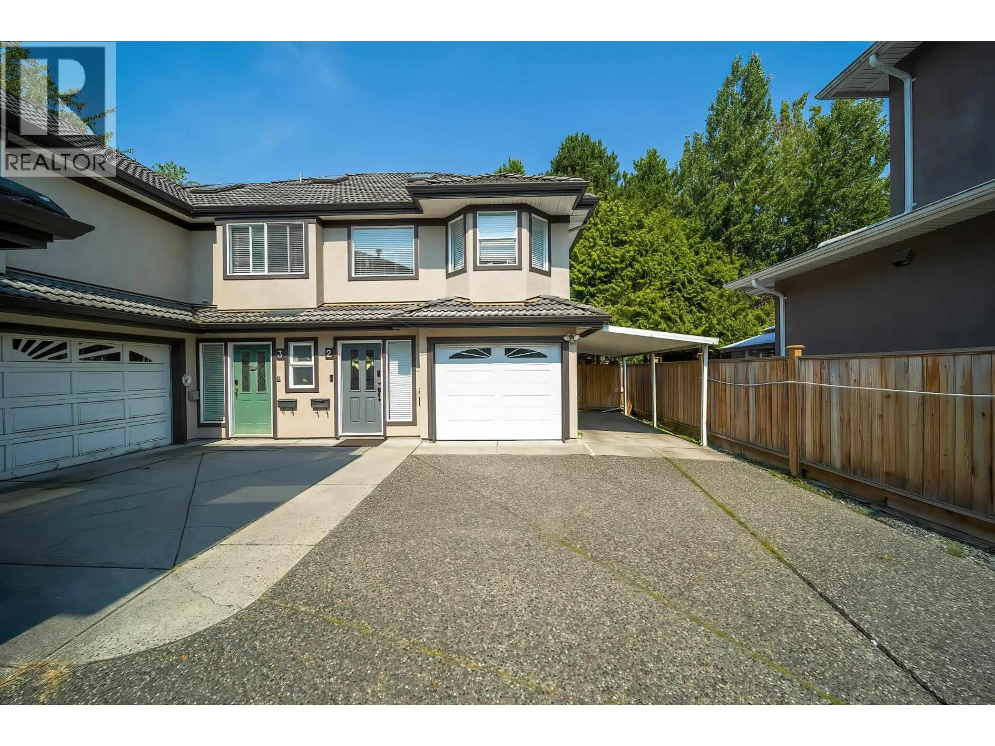 A pic from outside/outdoor area/front of a property/back of a property/a pic from drone, street for 2 - 8491 BLUNDELL ROAD, Richmond British Columbia V6Y1K2