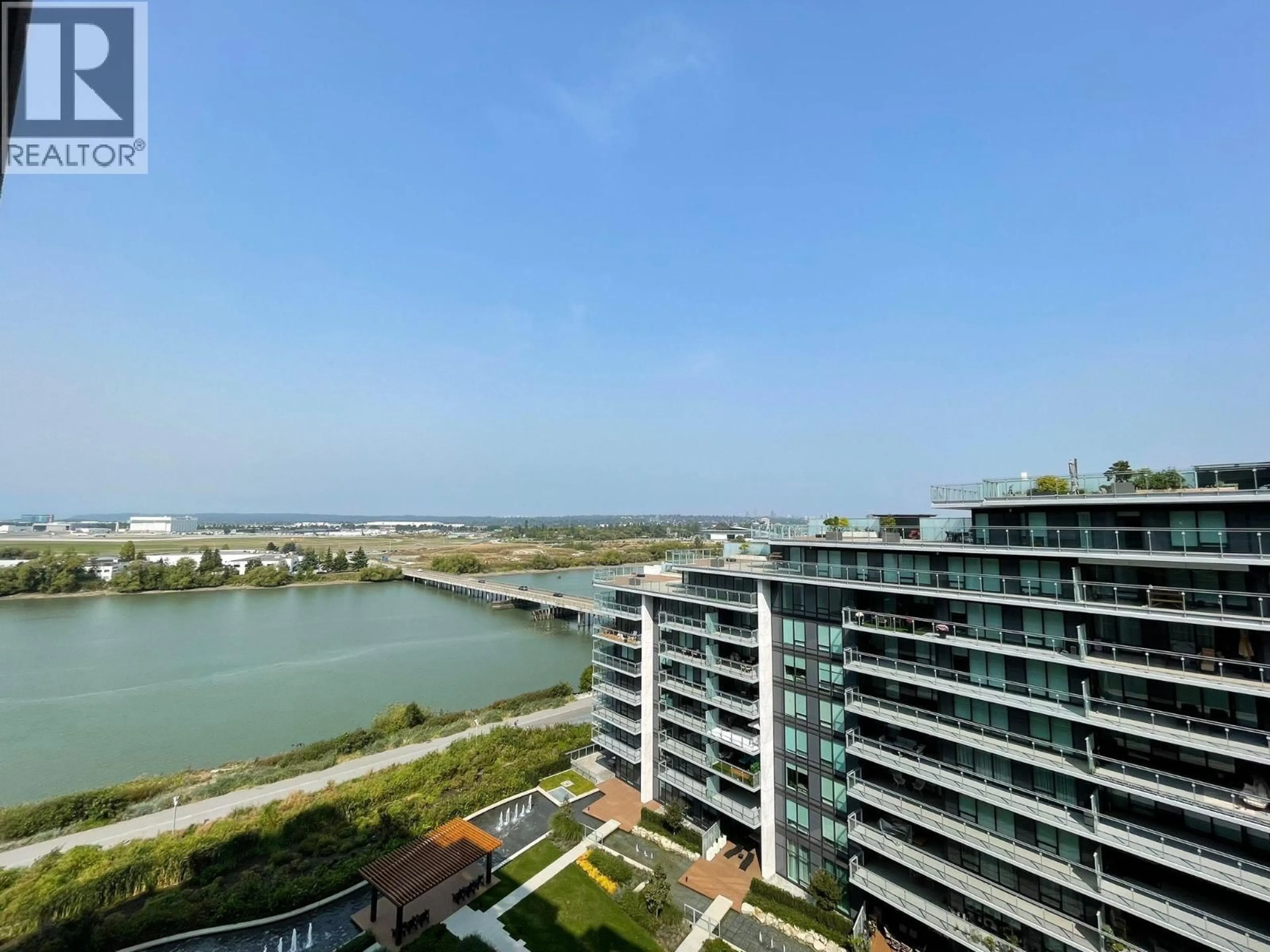 Balcony in the apartment, water/lake/river/ocean view for 1005 - 6811 PEARSON WAY, Richmond British Columbia V7C0E7