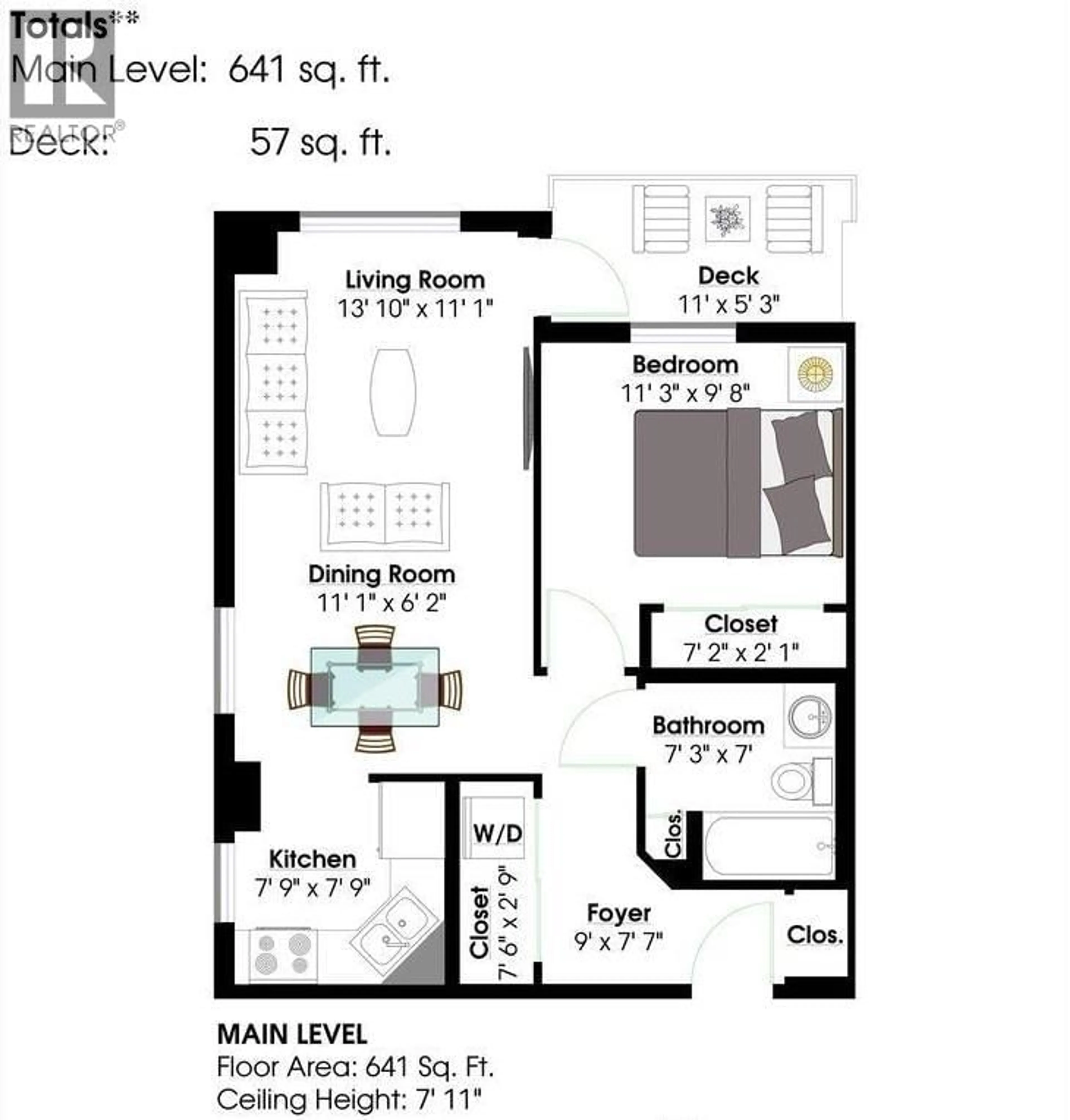 Floor plan for 1503 - 121 15TH STREET, North Vancouver British Columbia V7M1R8