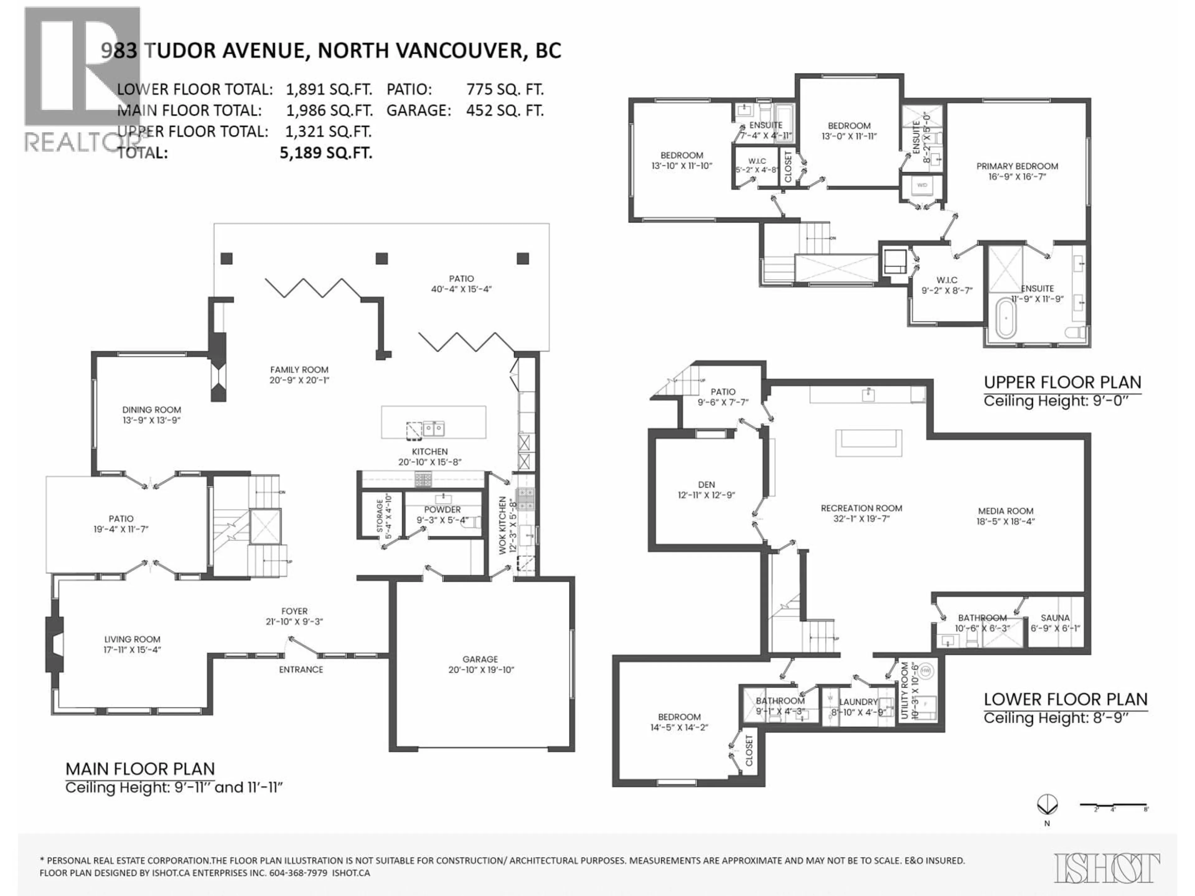 Floor plan for 983 TUDOR AVENUE, North Vancouver British Columbia V7R1X6