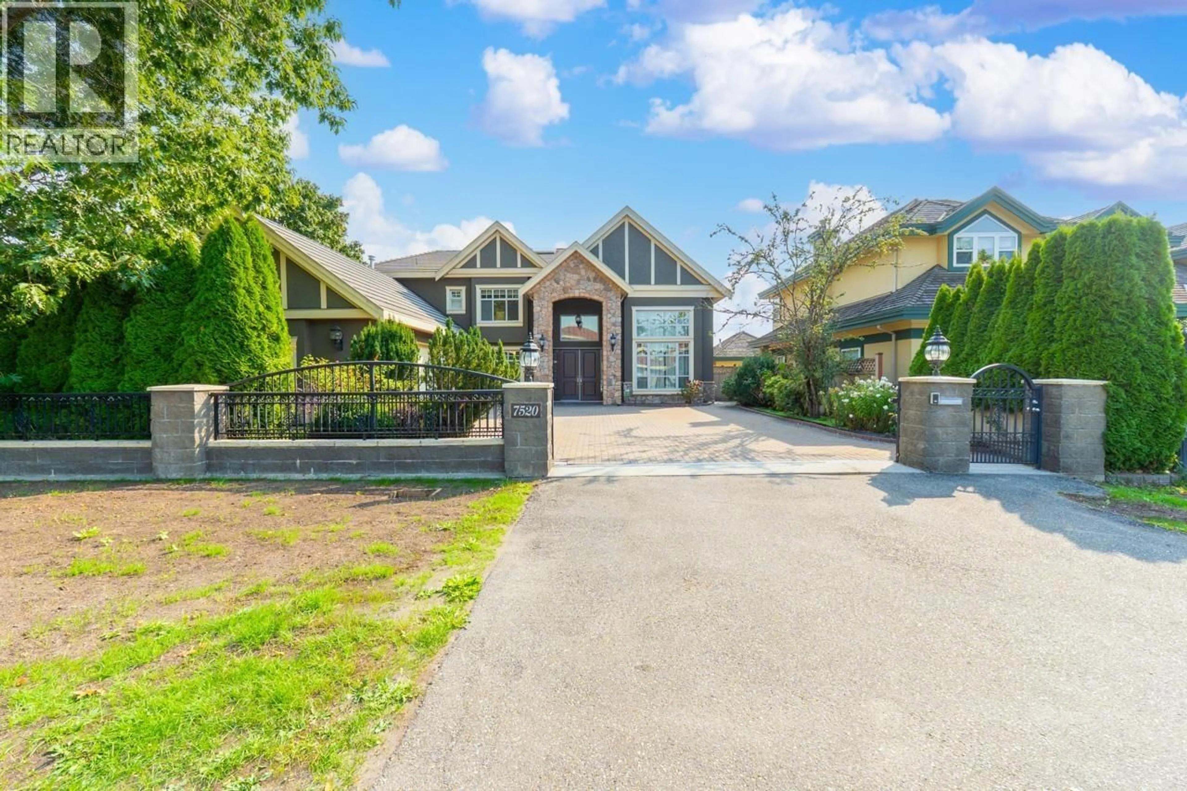 Home with brick exterior material, street for 7520 REEDER ROAD, Richmond British Columbia V7A1C3