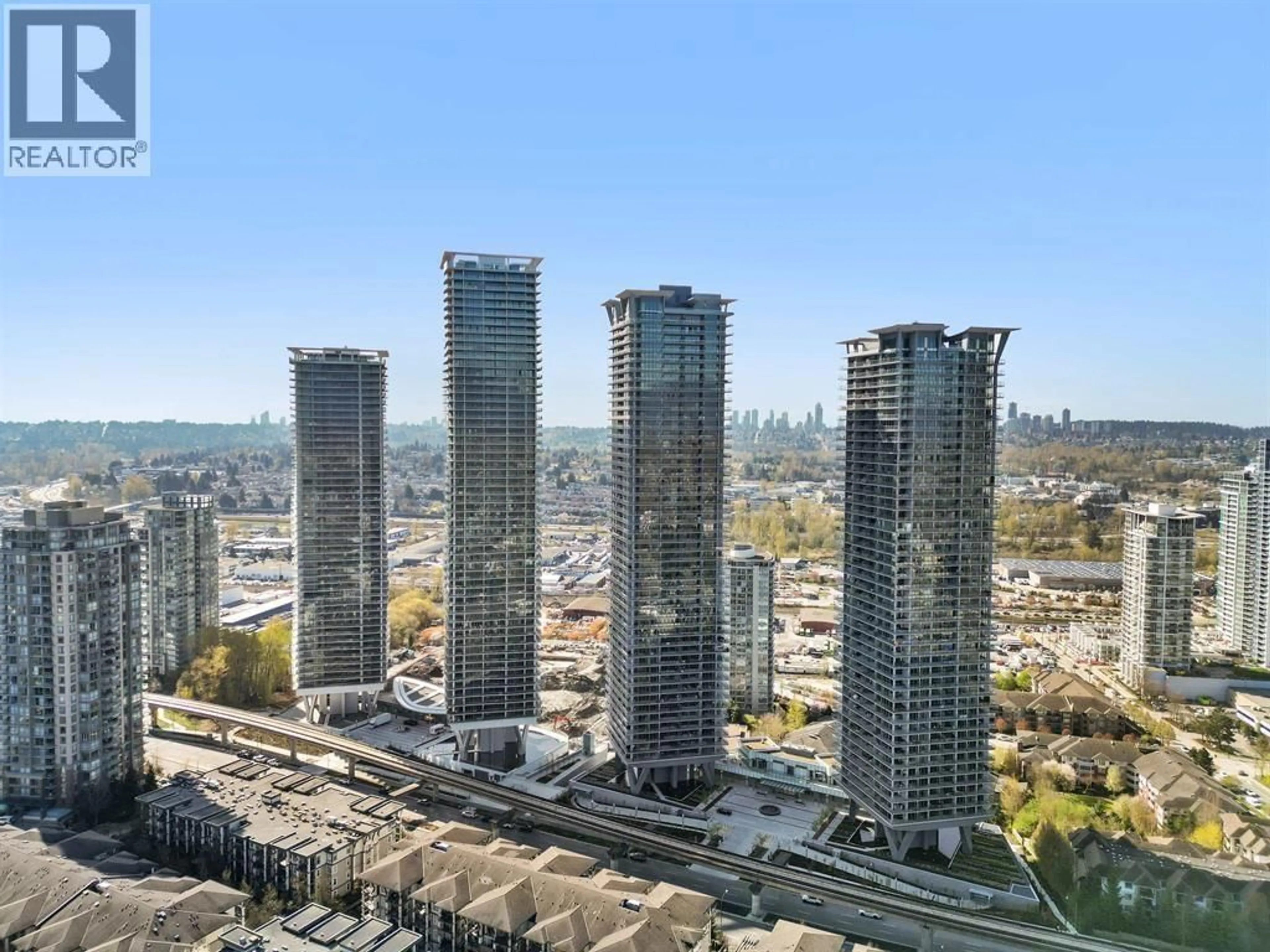 A pic from outside/outdoor area/front of a property/back of a property/a pic from drone, city buildings view from balcony for 1105 - 4890 LOUGHEED HIGHWAY, Burnaby British Columbia V5C0N2