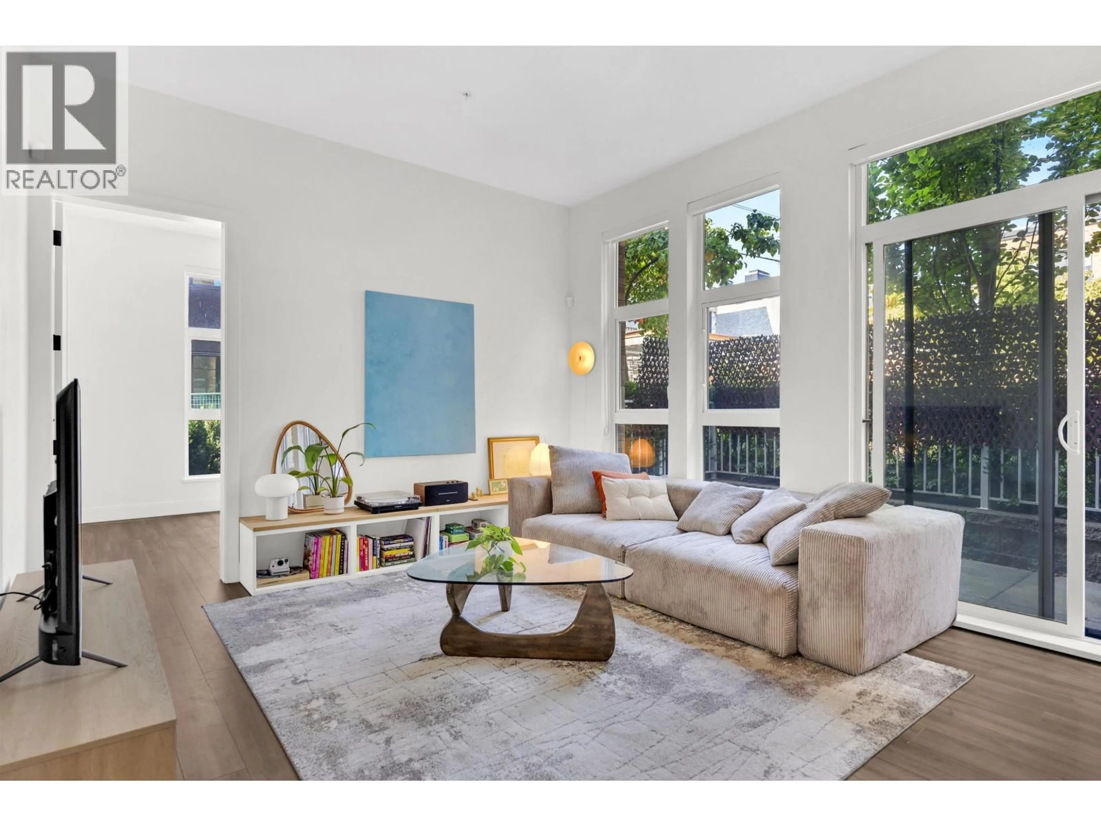 Living room with furniture, unknown for 106 - 6999 CAMBIE STREET, Vancouver British Columbia V6P0J1