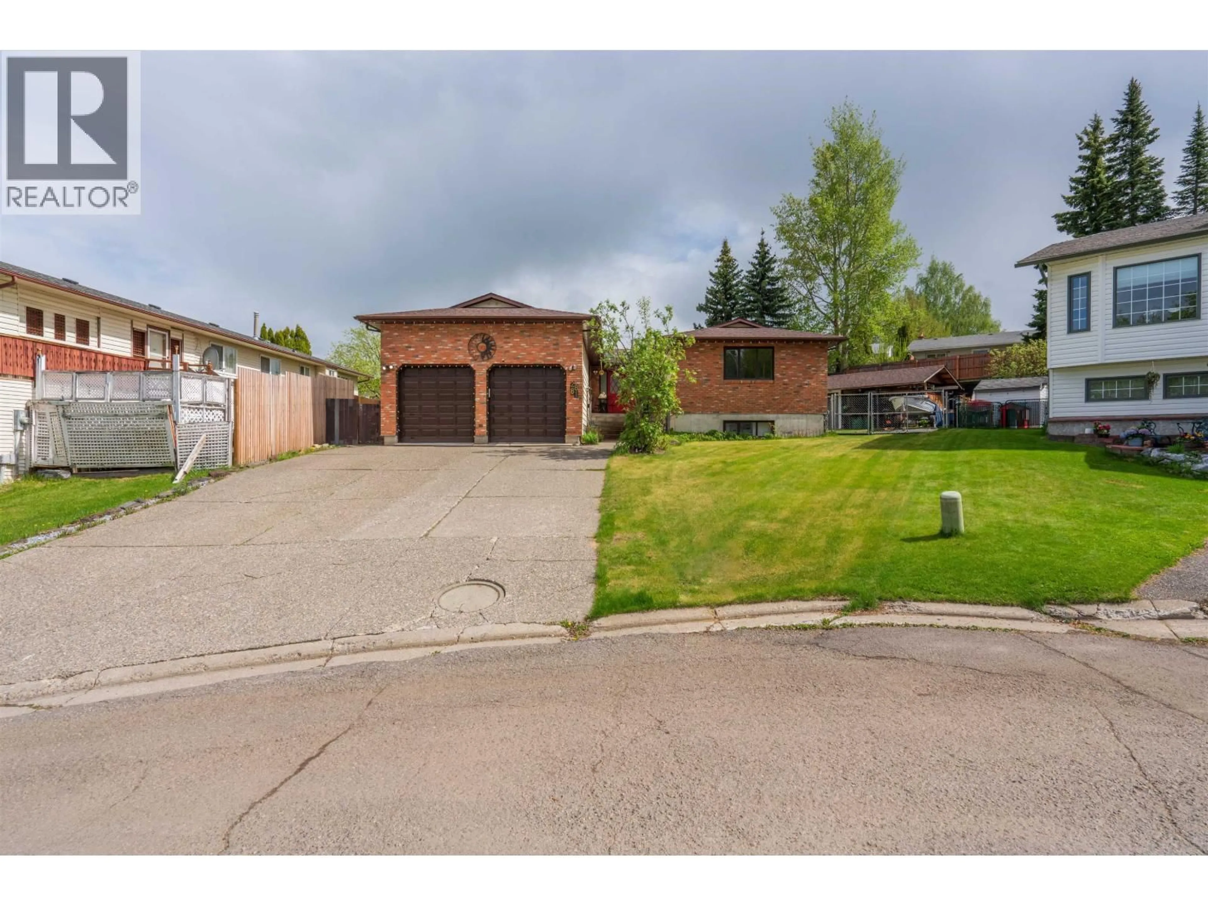 A pic from outside/outdoor area/front of a property/back of a property/a pic from drone, street for 2881 CALHOUN PLACE, Prince George British Columbia V2N5J5