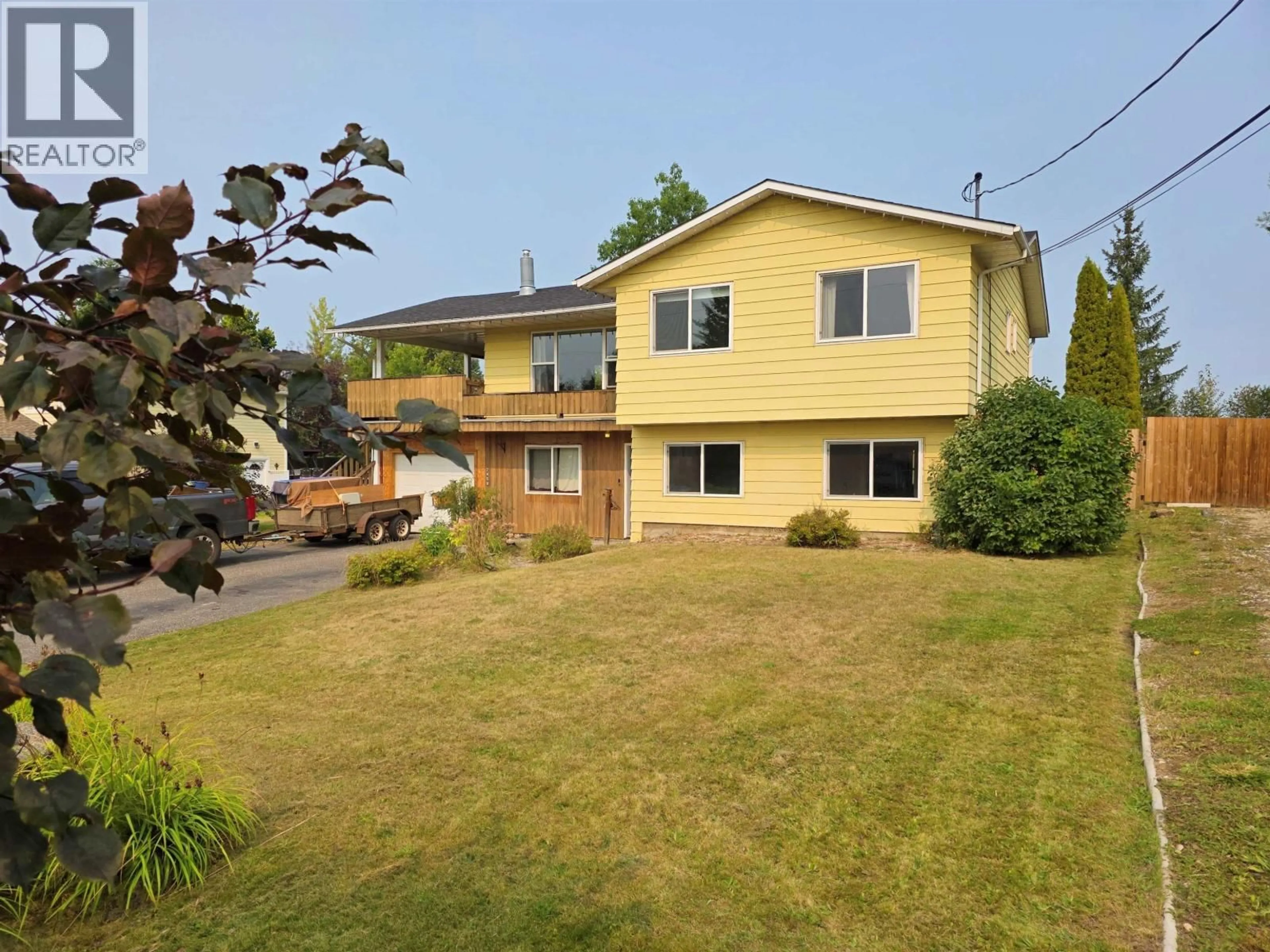 A pic from outside/outdoor area/front of a property/back of a property/a pic from drone, street for 2458 FERGUSON STREET, Quesnel British Columbia V2J4Y9
