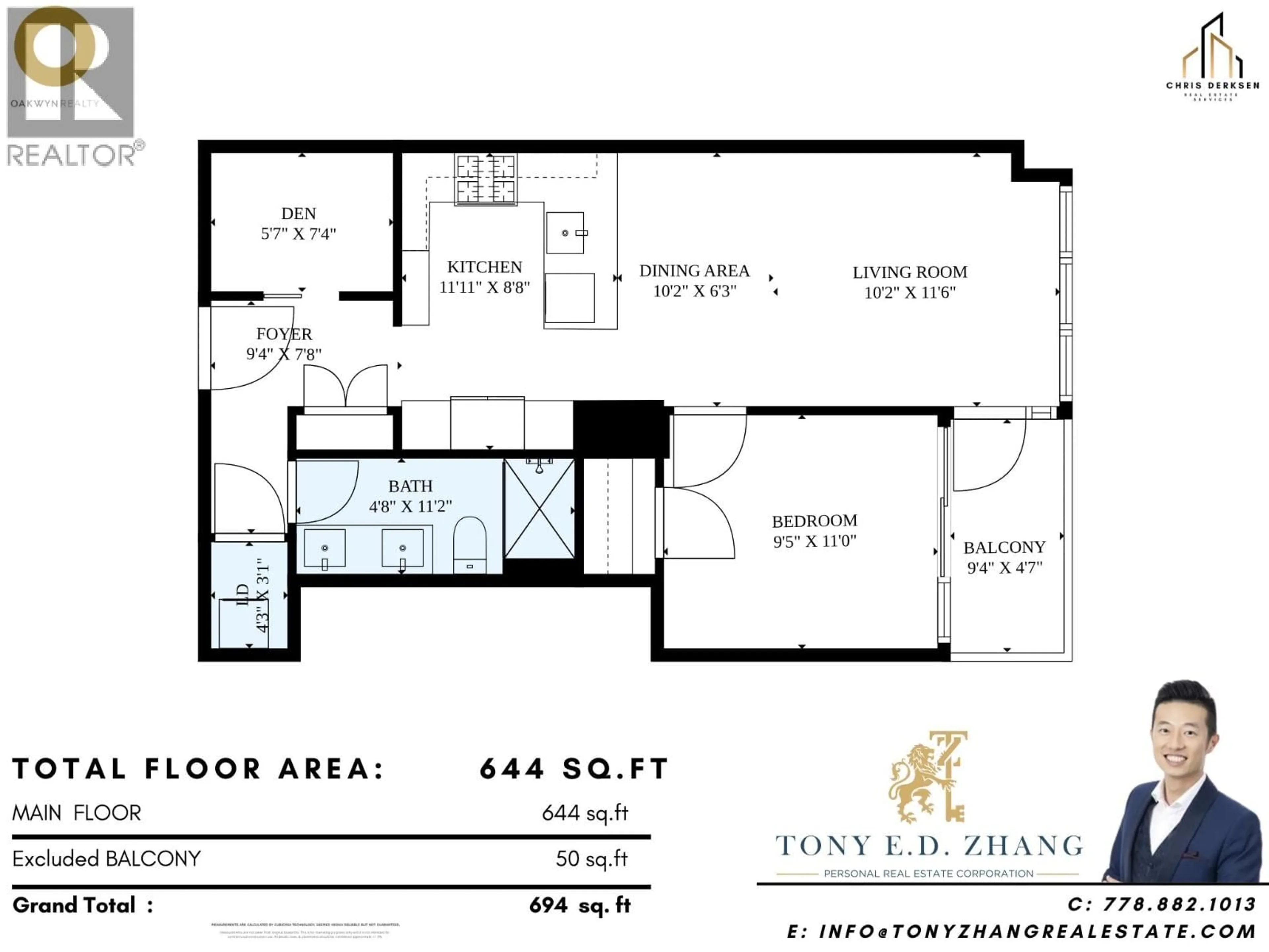 Floor plan for 1007 - 7388 KINGSWAY, Burnaby British Columbia V3N0G9