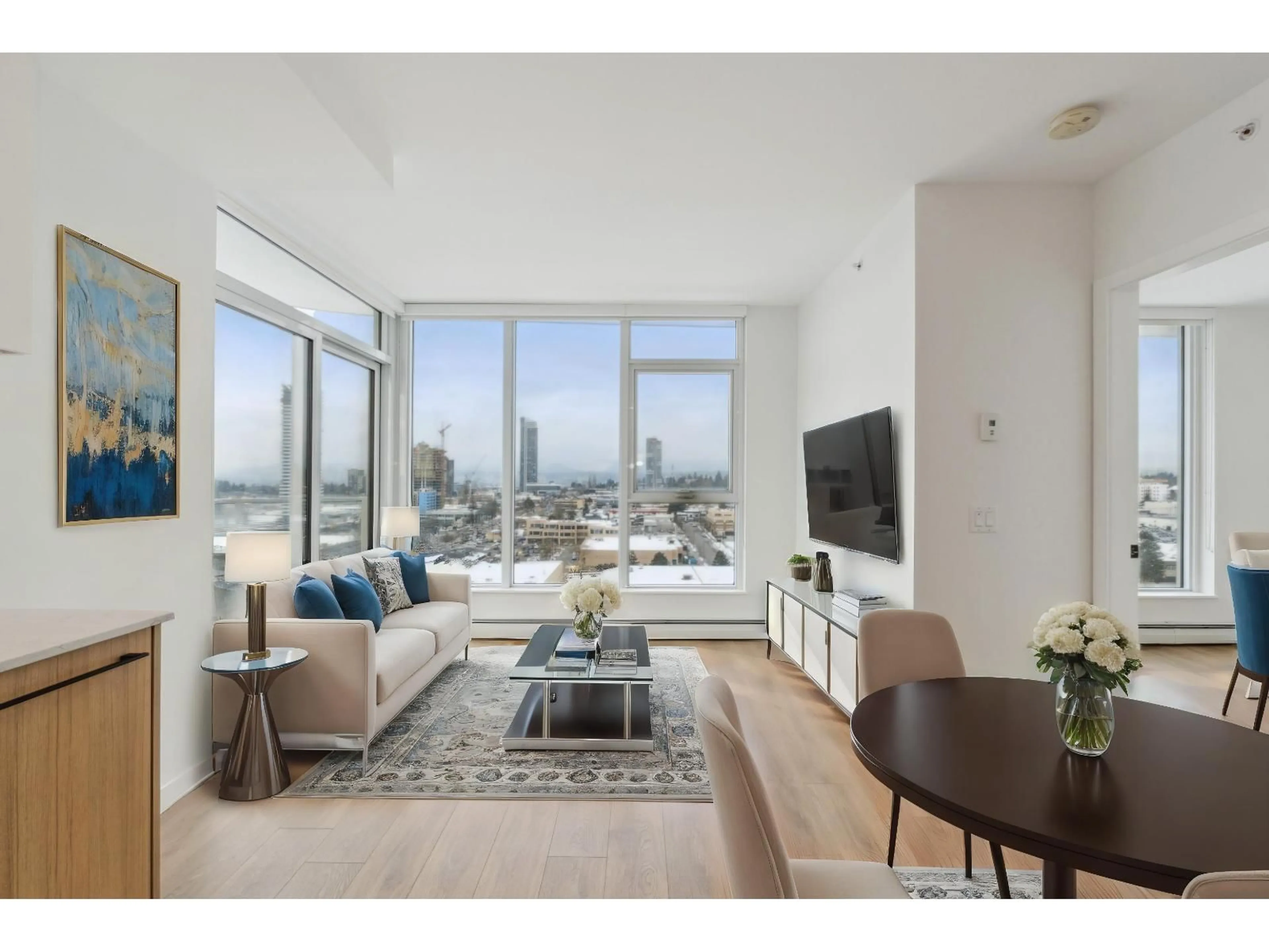 Living room with furniture, unknown for 1411 - 13685 102, Surrey British Columbia V2Y0S2