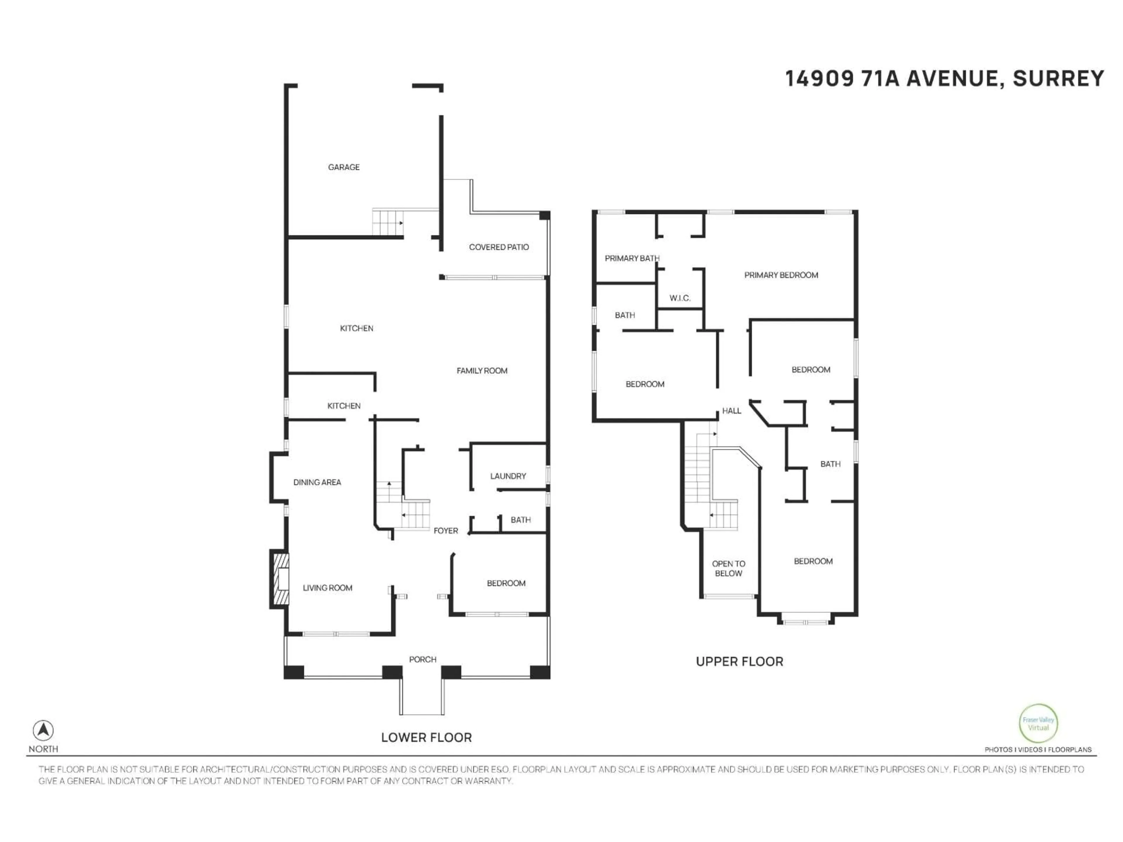 Floor plan for 14909 71A, Surrey British Columbia V3S2E4