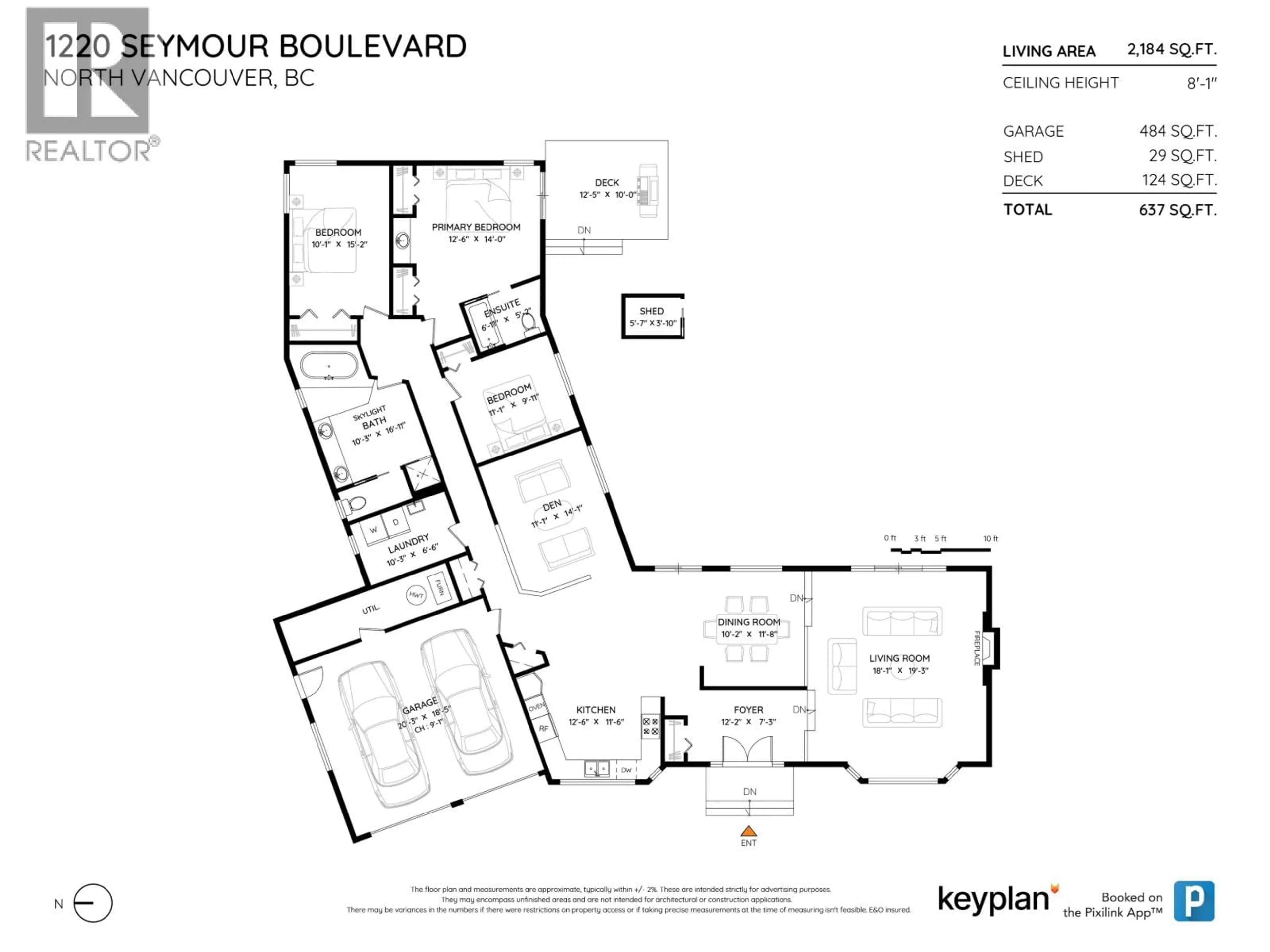 Floor plan for 1220 SEYMOUR BOULEVARD, North Vancouver British Columbia V7J2J8