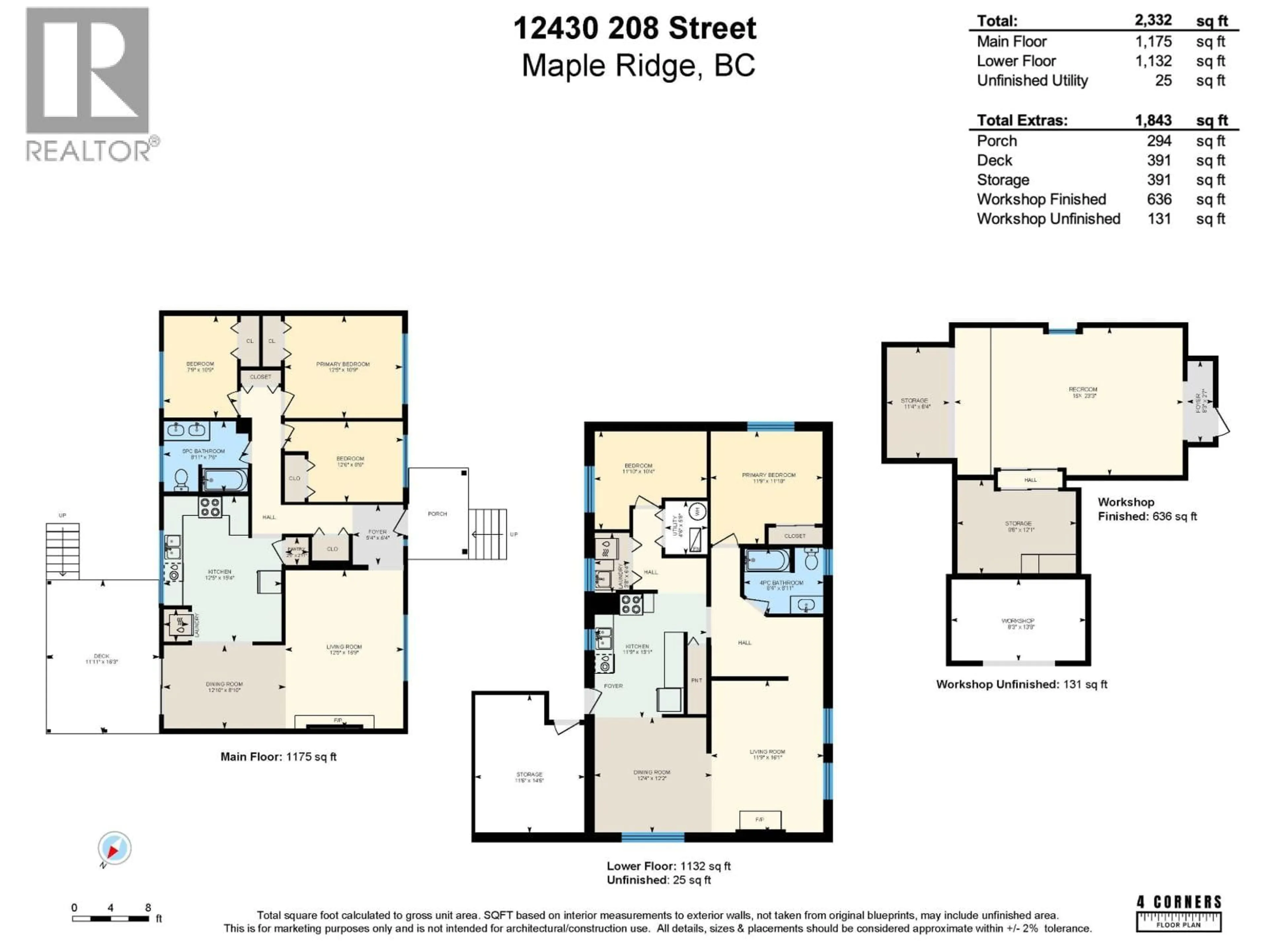 Floor plan for 12430 208 STREET, Maple Ridge British Columbia V2X4X2