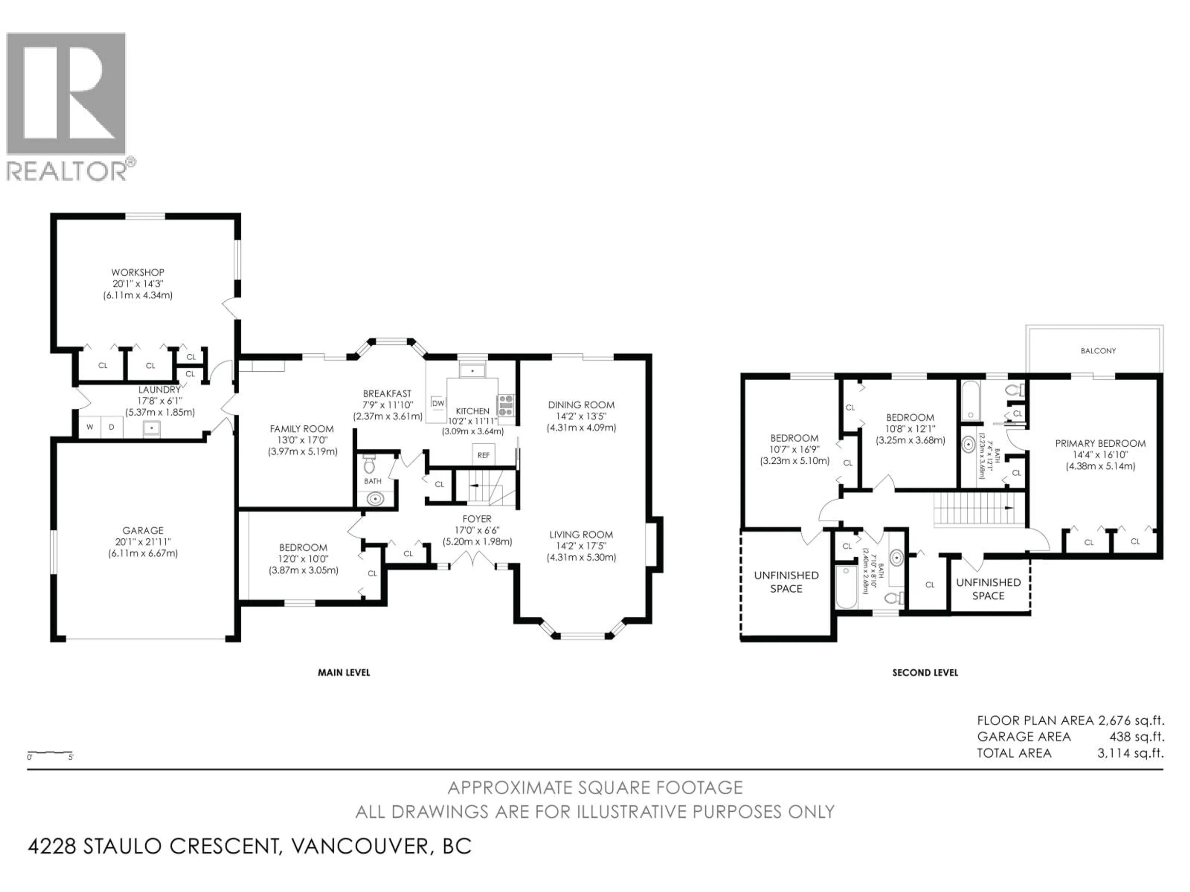 Floor plan for 4228 STAULO CRESCENT, Vancouver British Columbia V6N3S2