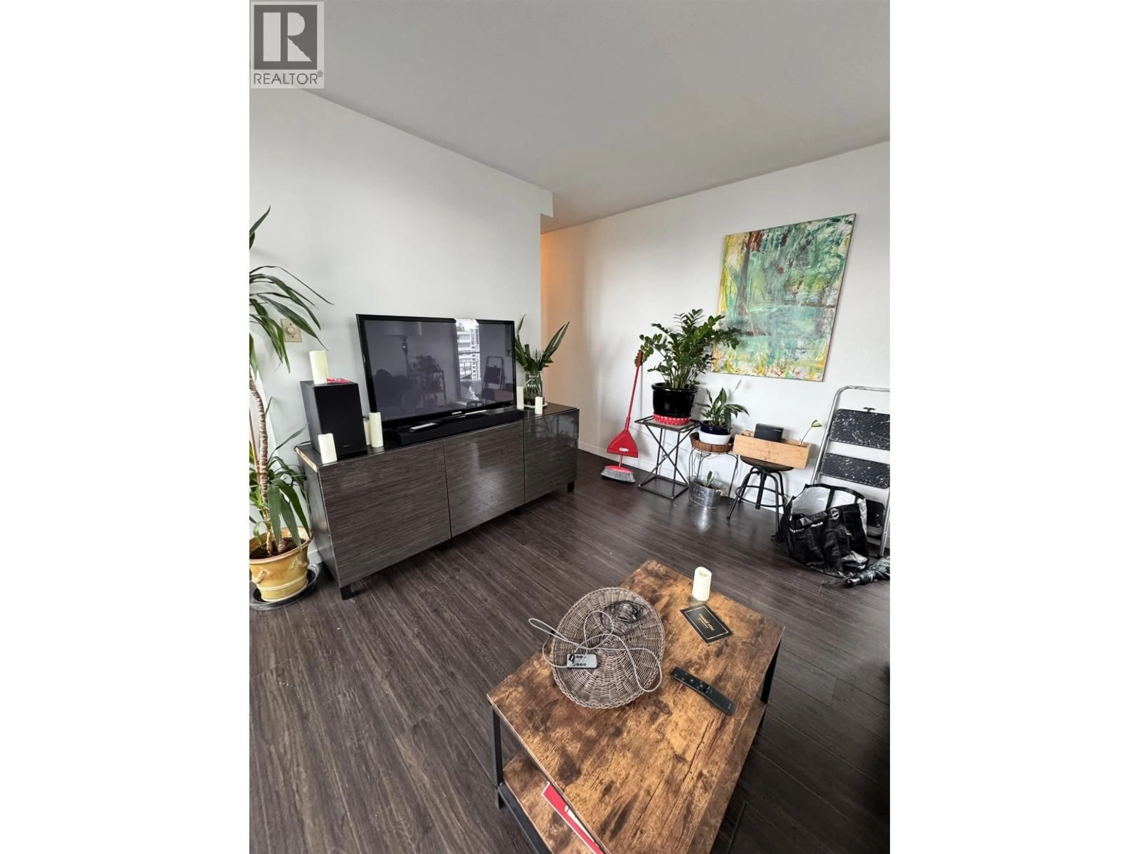 Living room with furniture, wood/laminate floor for 2003 - 1850 COMOX STREET, Vancouver British Columbia V6G1R3