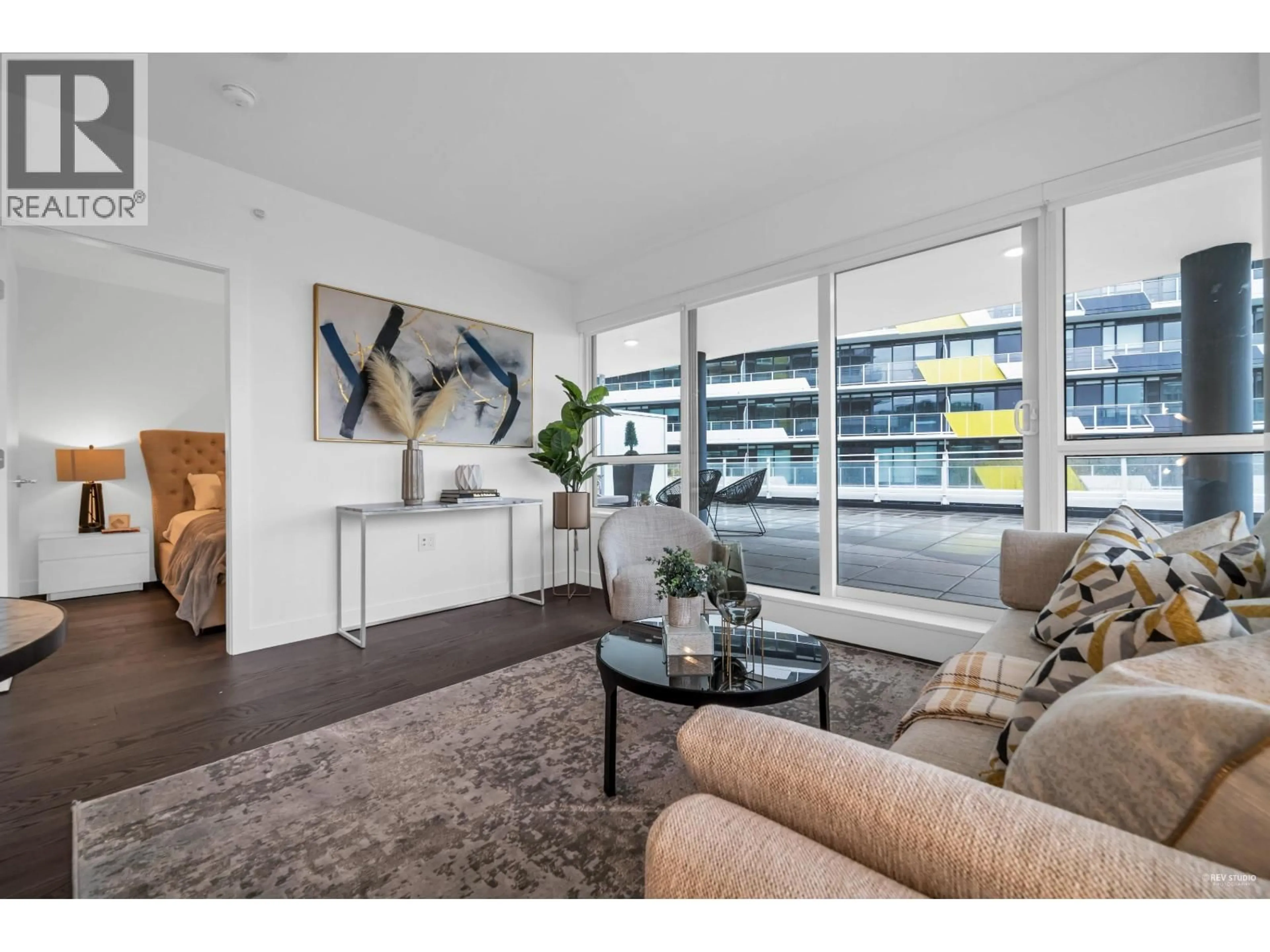 Living room with furniture, unknown for 703 - 5766 GILBERT ROAD, Richmond British Columbia V7C0G2