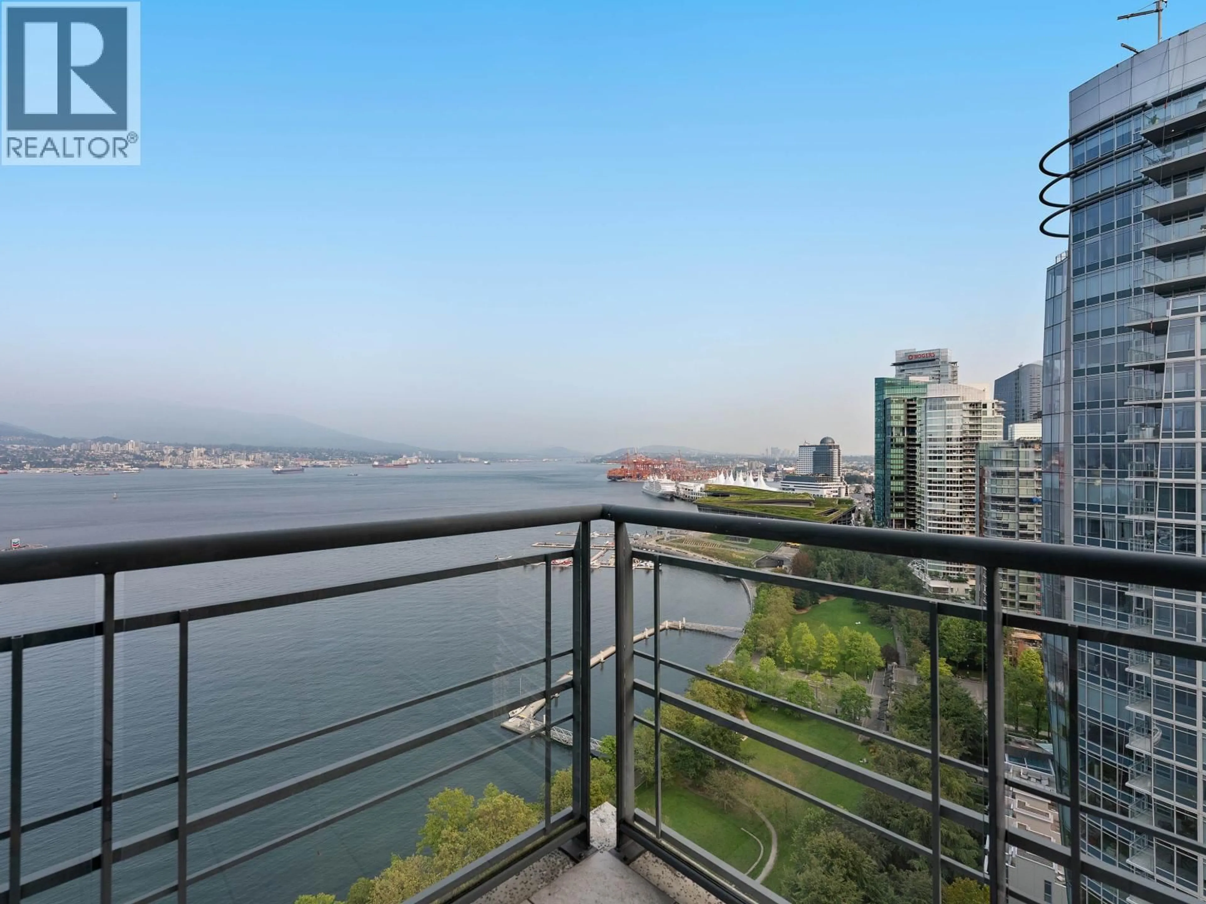 Balcony in the apartment, water/lake/river/ocean view for 2502 - 323 JERVIS STREET, Vancouver British Columbia V6C3P8