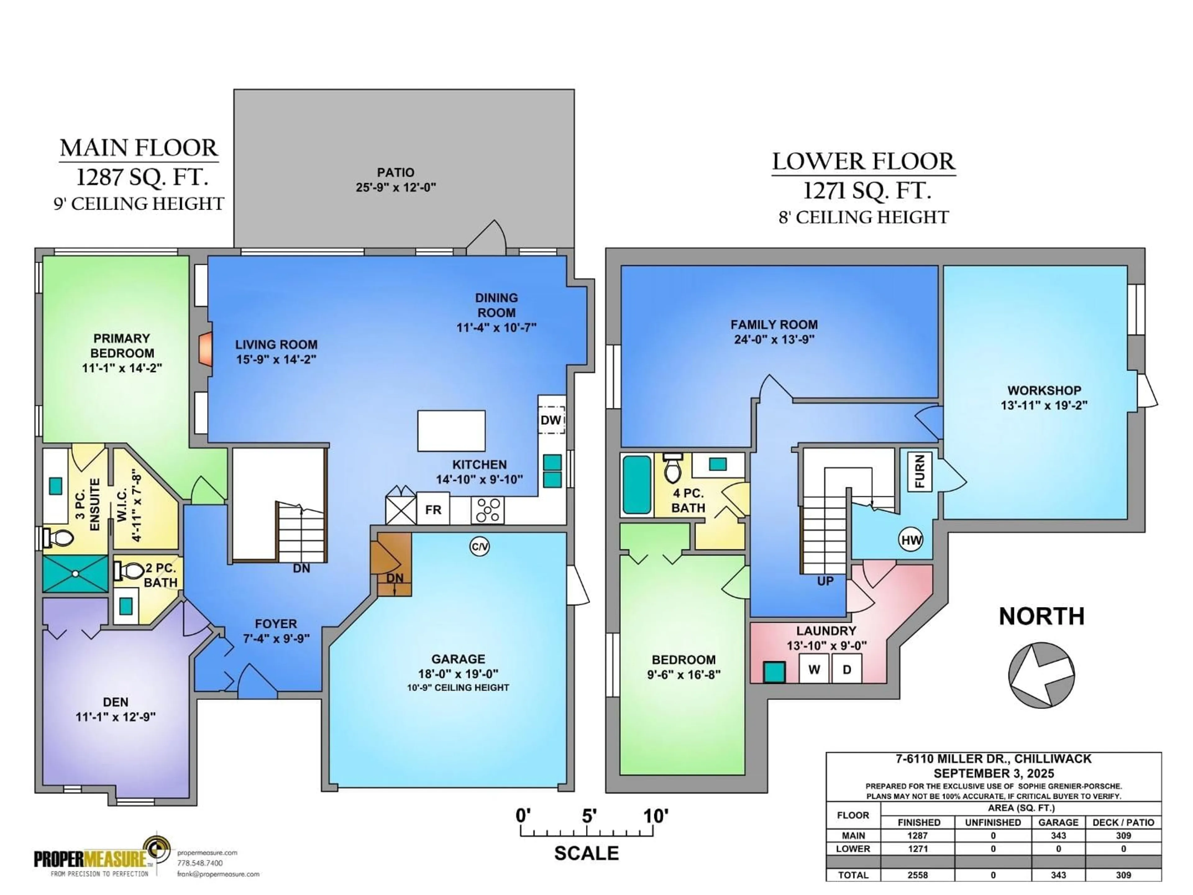 Floor plan for 7 - 6110 MILLER DRIVE, Chilliwack British Columbia V2R2H4