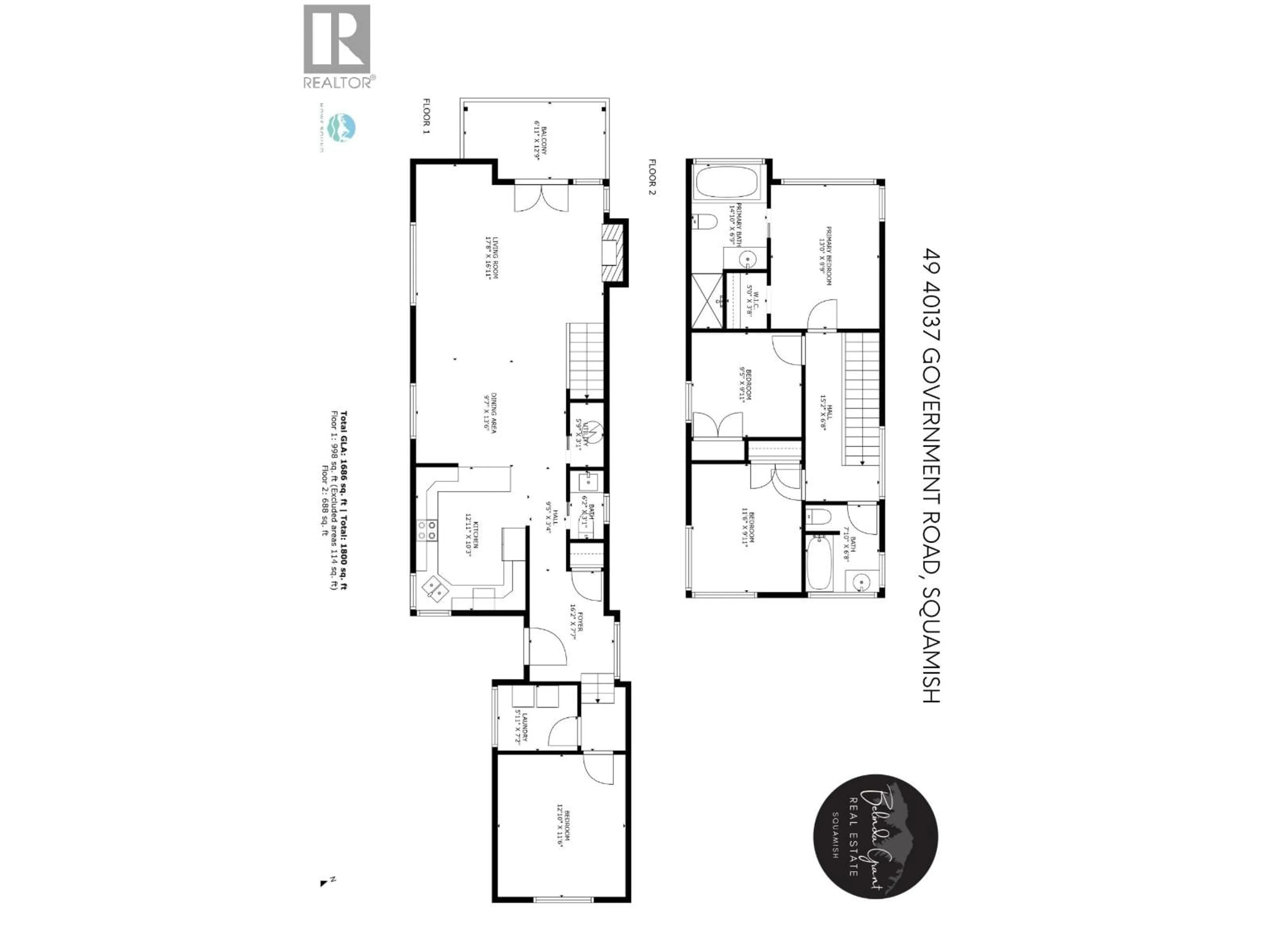 Floor plan for 49 - 40137 GOVERNMENT ROAD, Squamish British Columbia V8B0N7