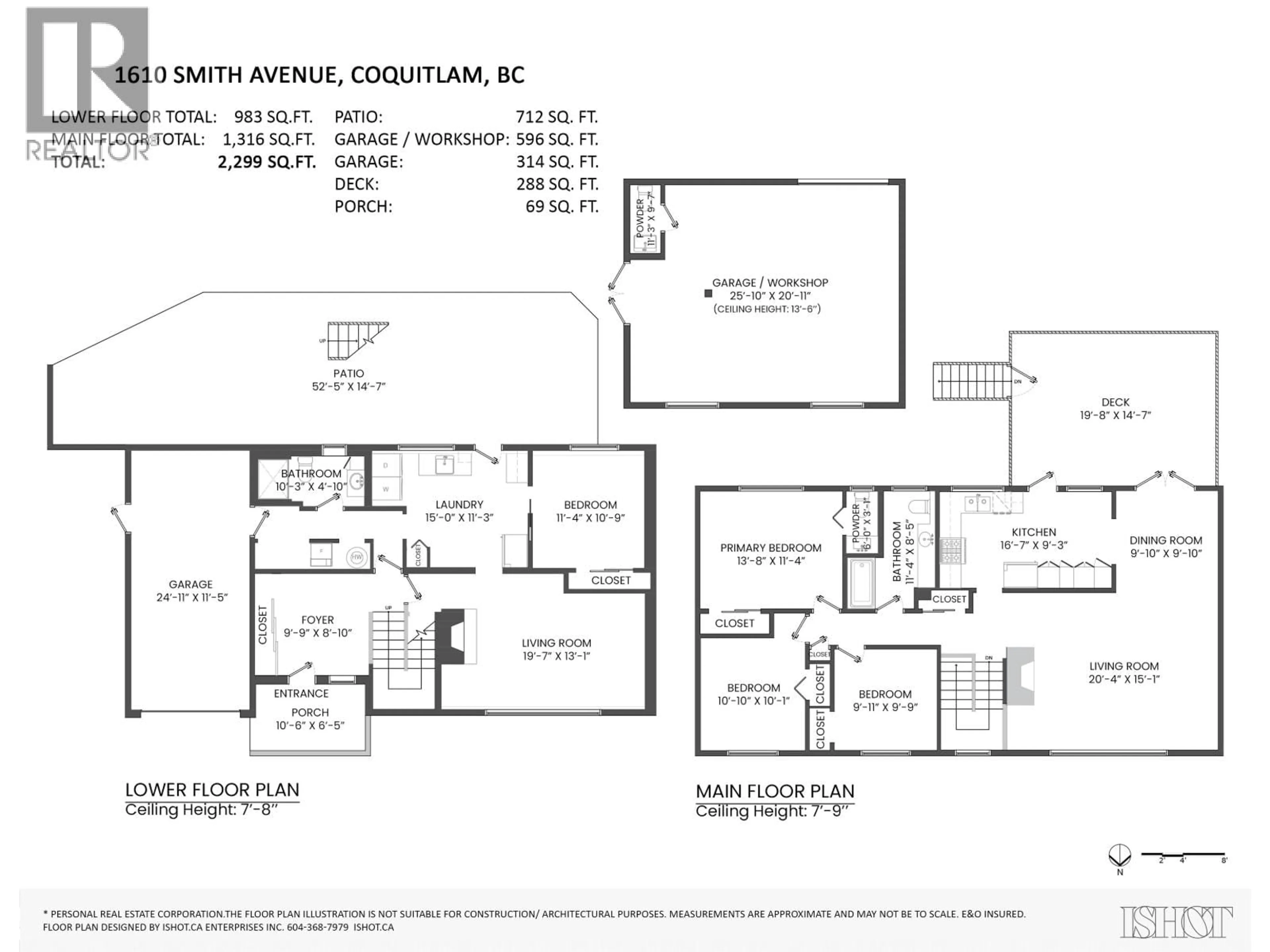 Floor plan for 1610 SMITH AVENUE, Coquitlam British Columbia V3J2Y3
