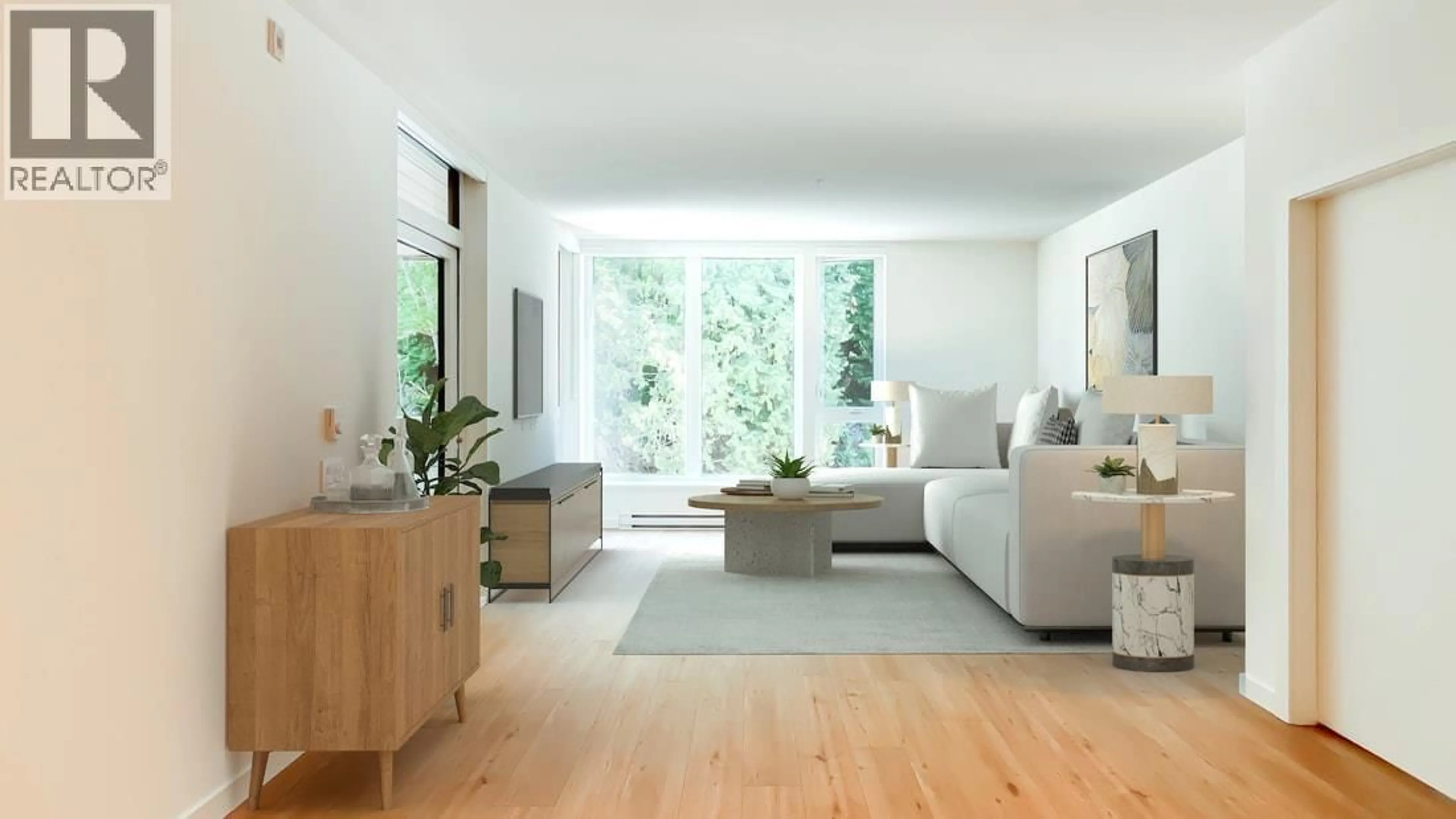 Living room with furniture, wood/laminate floor for 314 - 1506 SCOTT CRESCENT, Squamish British Columbia V8B1G4