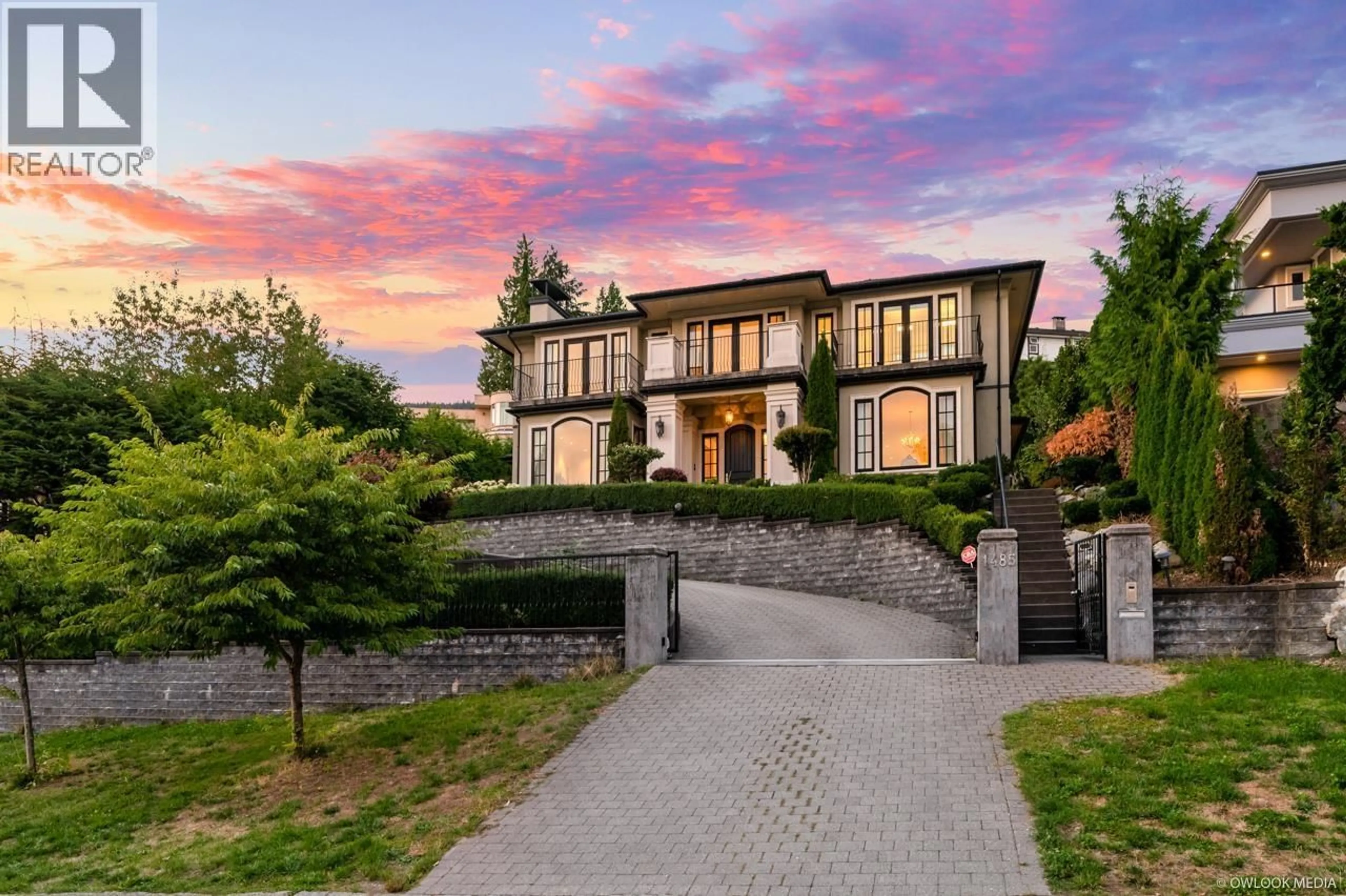 Home with brick exterior material, street for 1485 CAMELOT ROAD, West Vancouver British Columbia V7S2L9