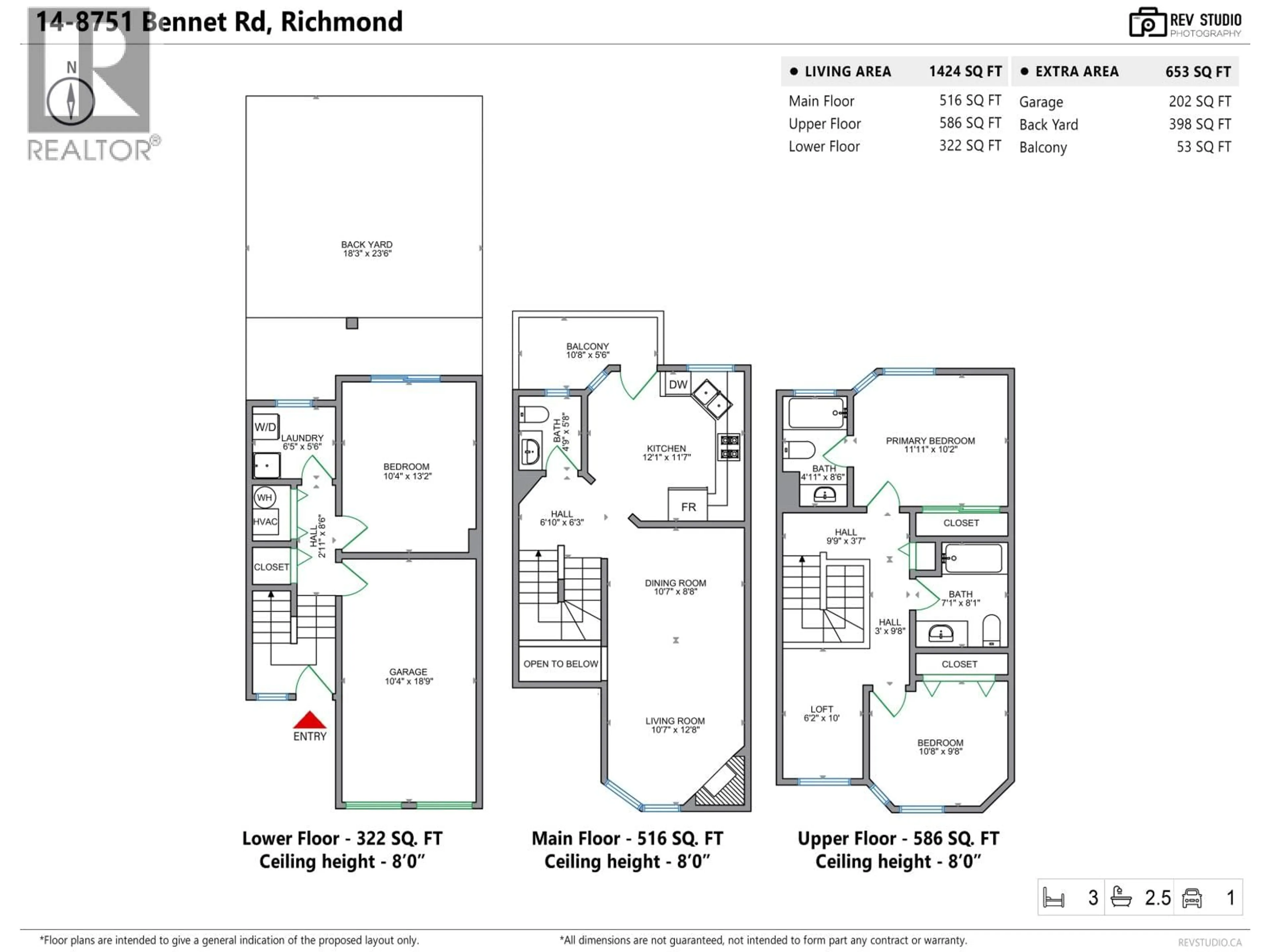 Floor plan for 14 - 8751 BENNETT ROAD, Richmond British Columbia V6Y3N6