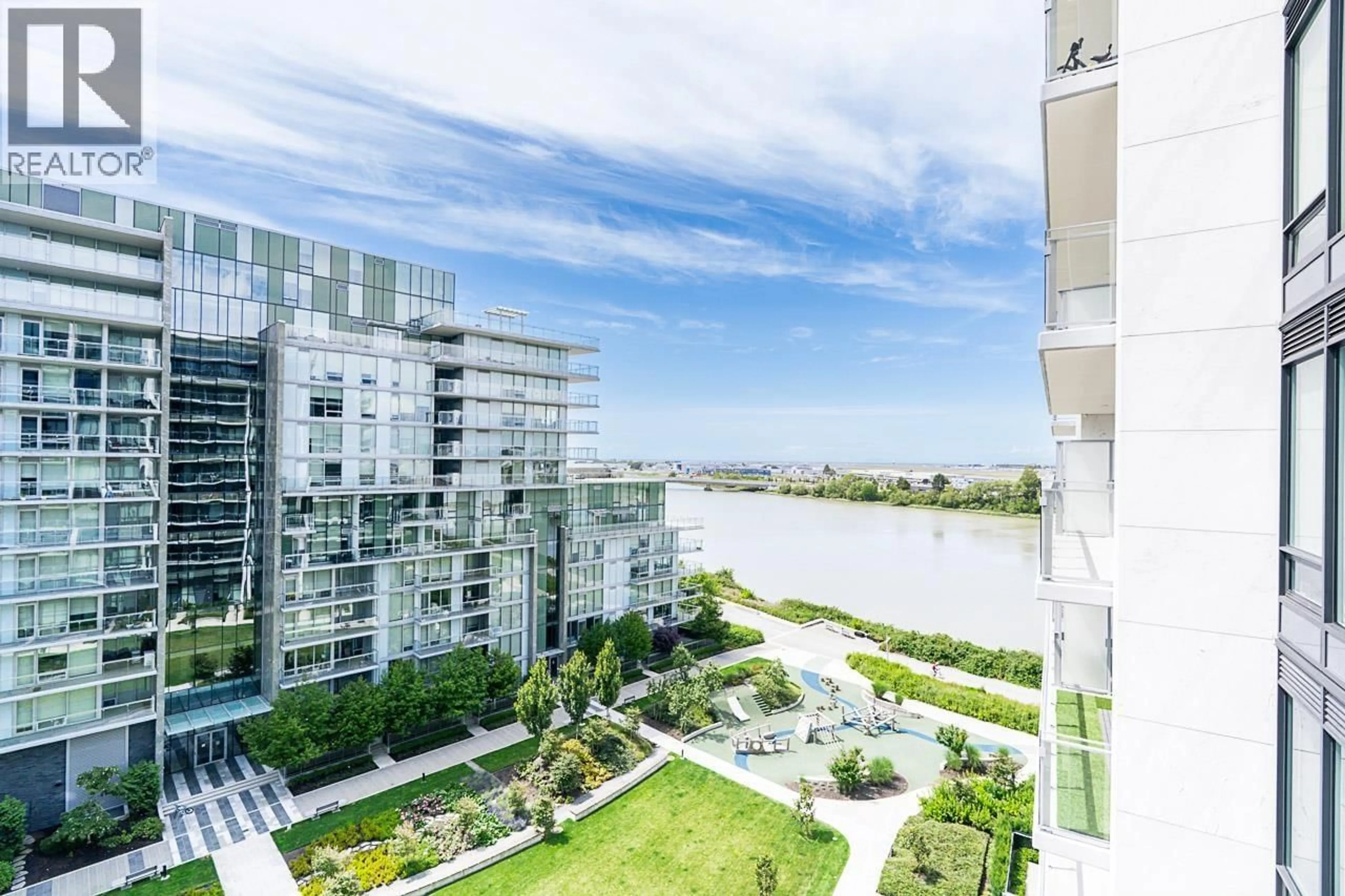 Patio, water/lake/river/ocean view for 814 - 6811 PEARSON WAY, Richmond British Columbia V7C0E7
