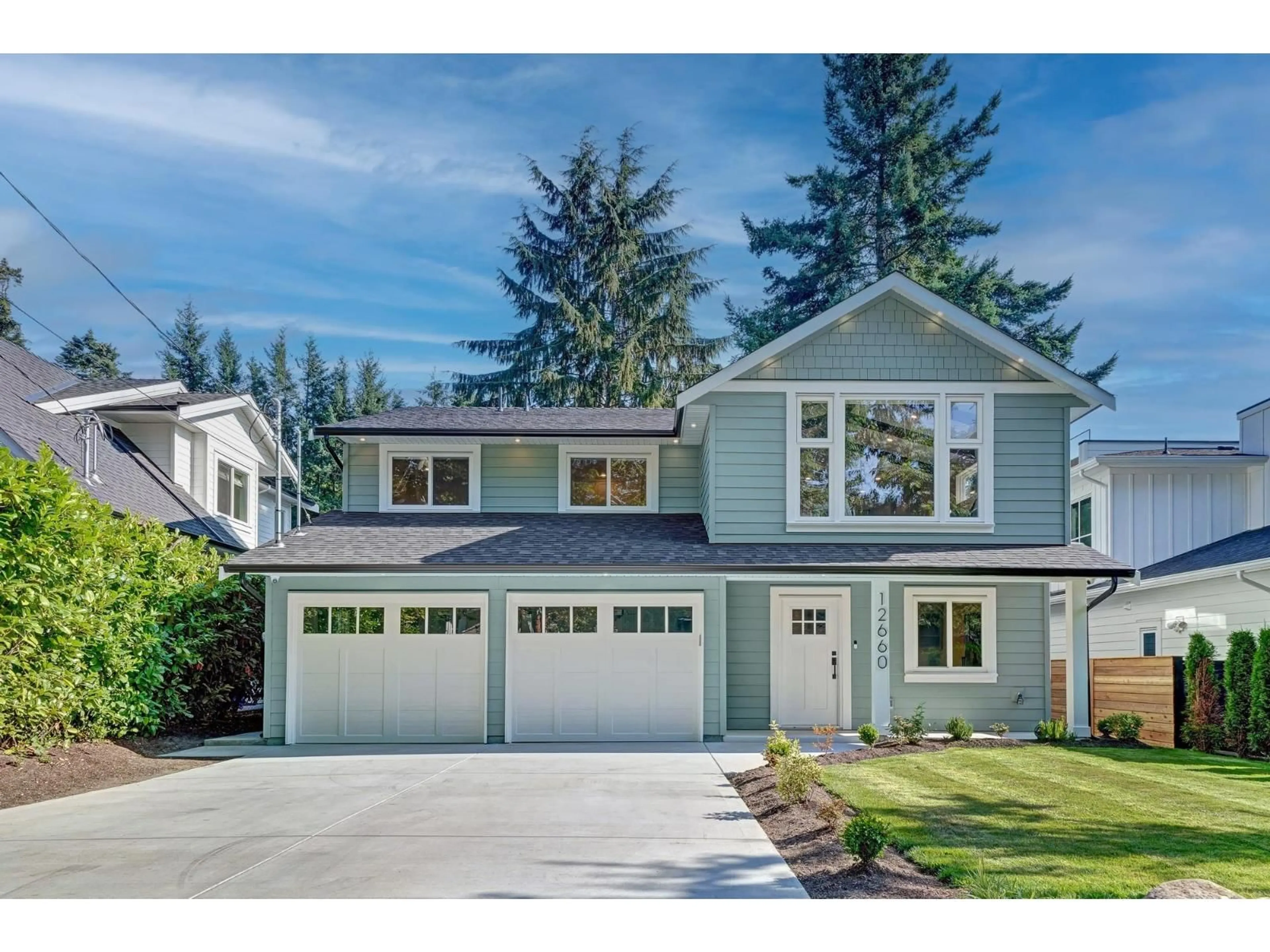 Home with vinyl exterior material, street for 12660 14B, Surrey British Columbia V4A1J6