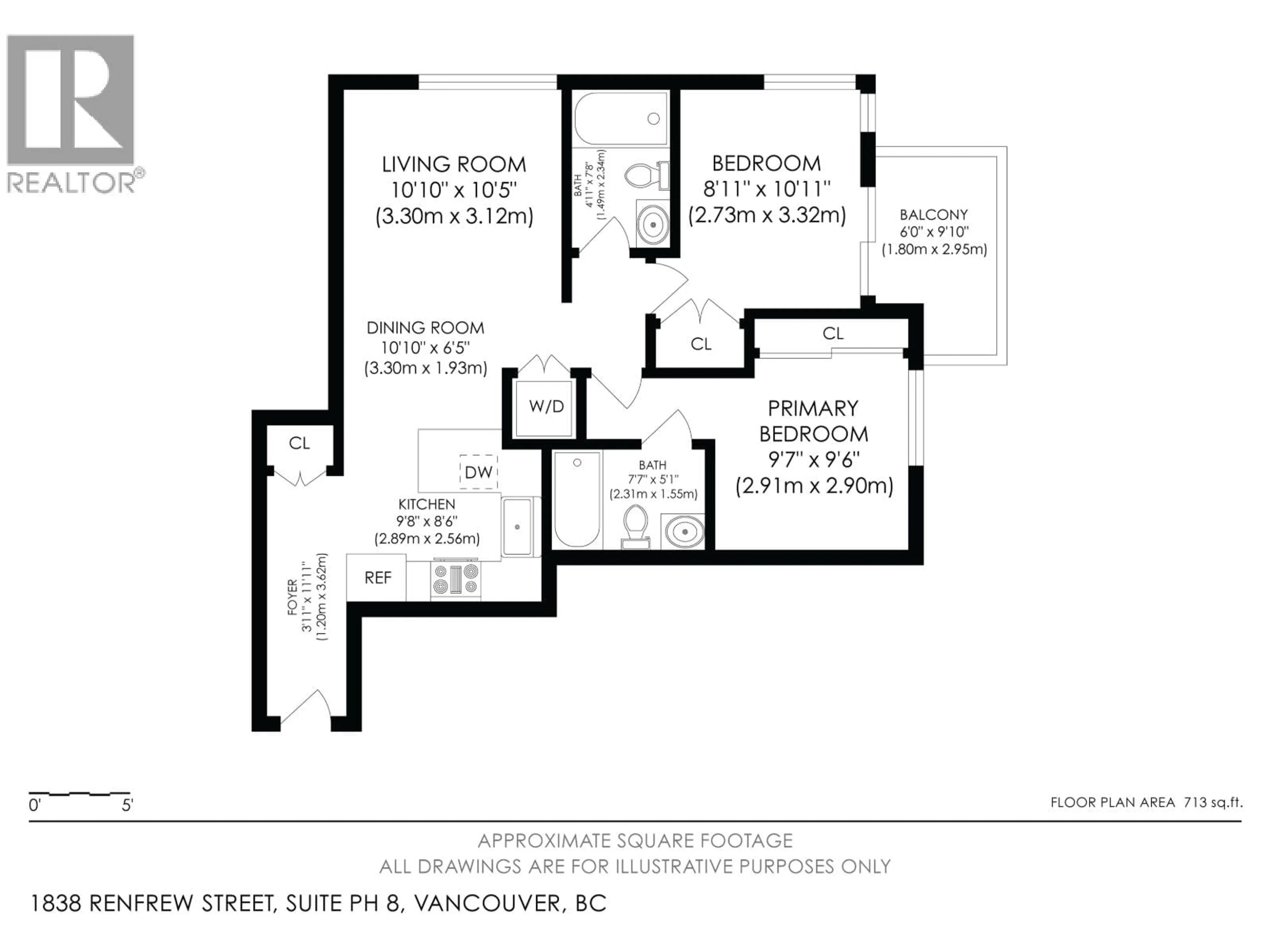 Floor plan for PH8 - 1838 RENFREW STREET, Vancouver British Columbia V5M3H9