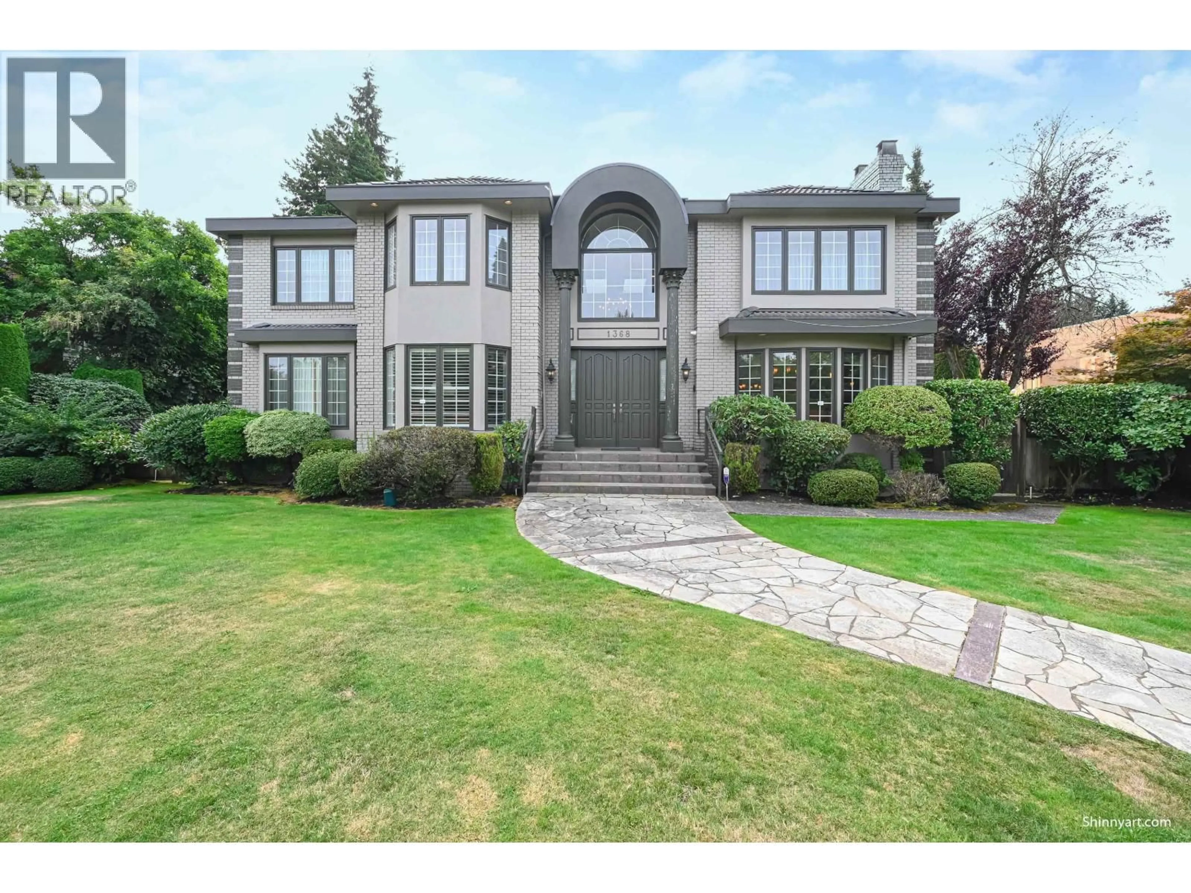 Home with brick exterior material, street for 1368 MINTO CRESCENT, Vancouver British Columbia V6H2J5