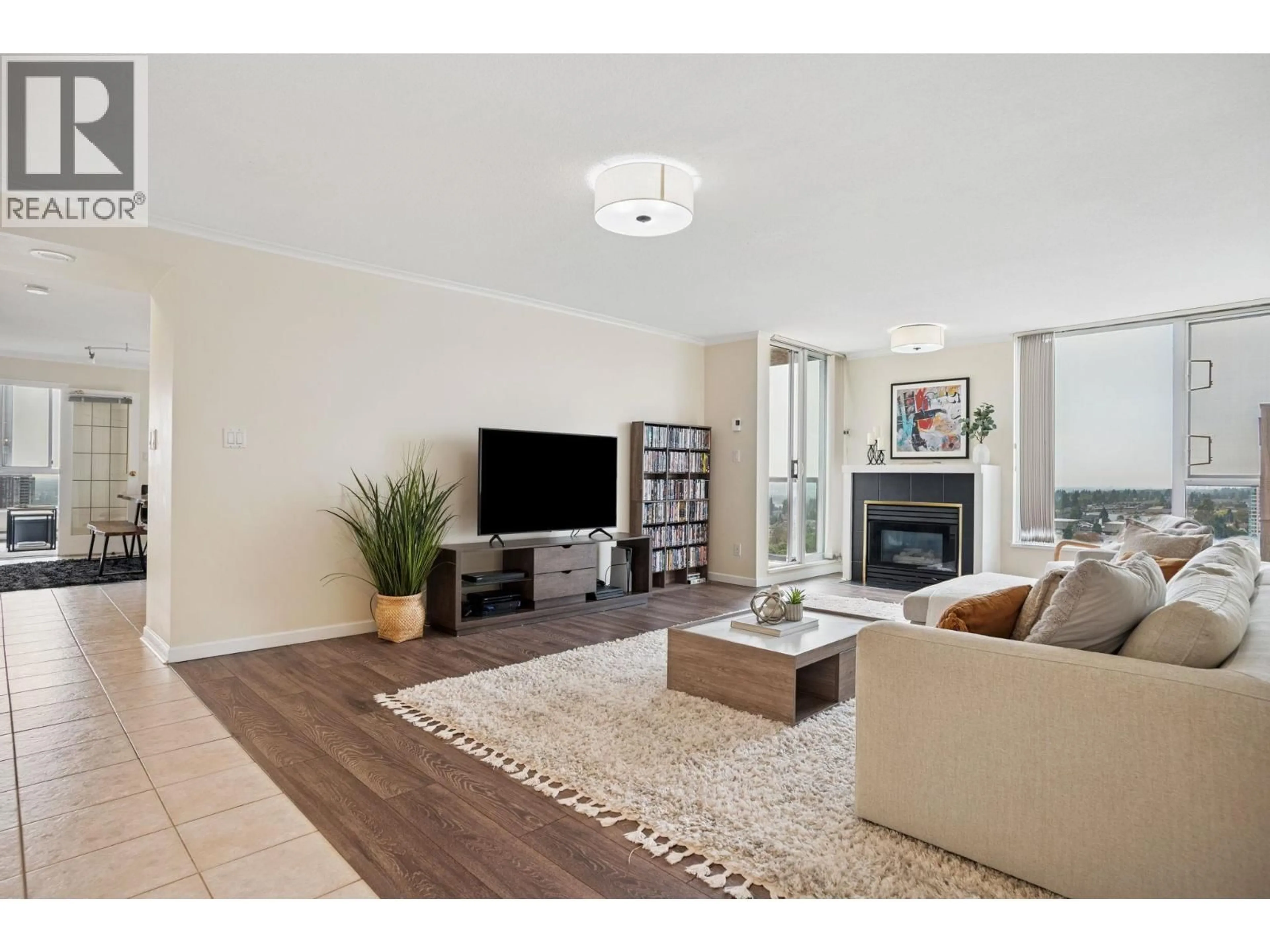 Living room with furniture, wood/laminate floor for 2109 - 7077 BERESFORD STREET, Burnaby British Columbia V5E4J5