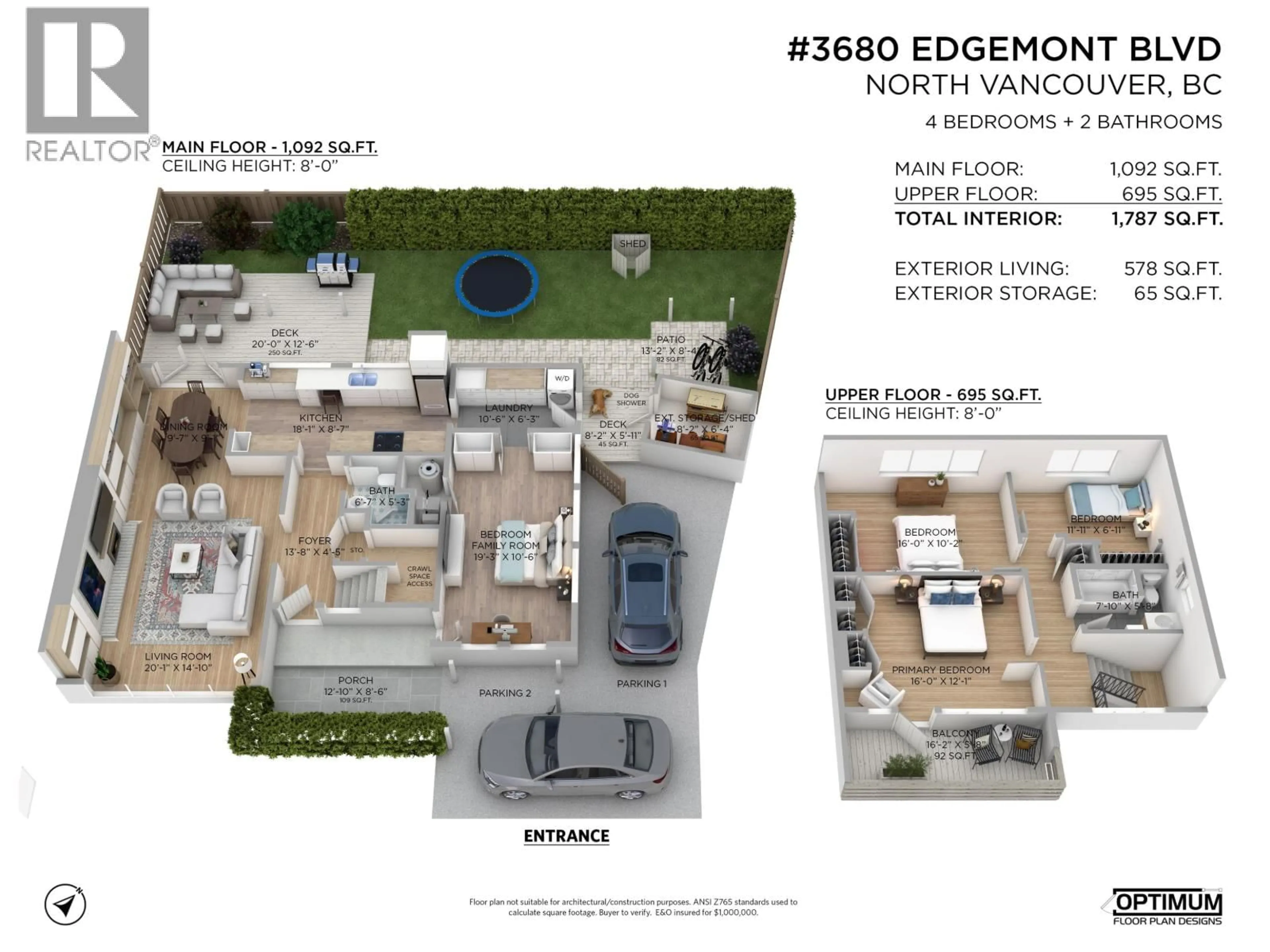 Floor plan for 3680 EDGEMONT BOULEVARD, North Vancouver British Columbia V7R2P7
