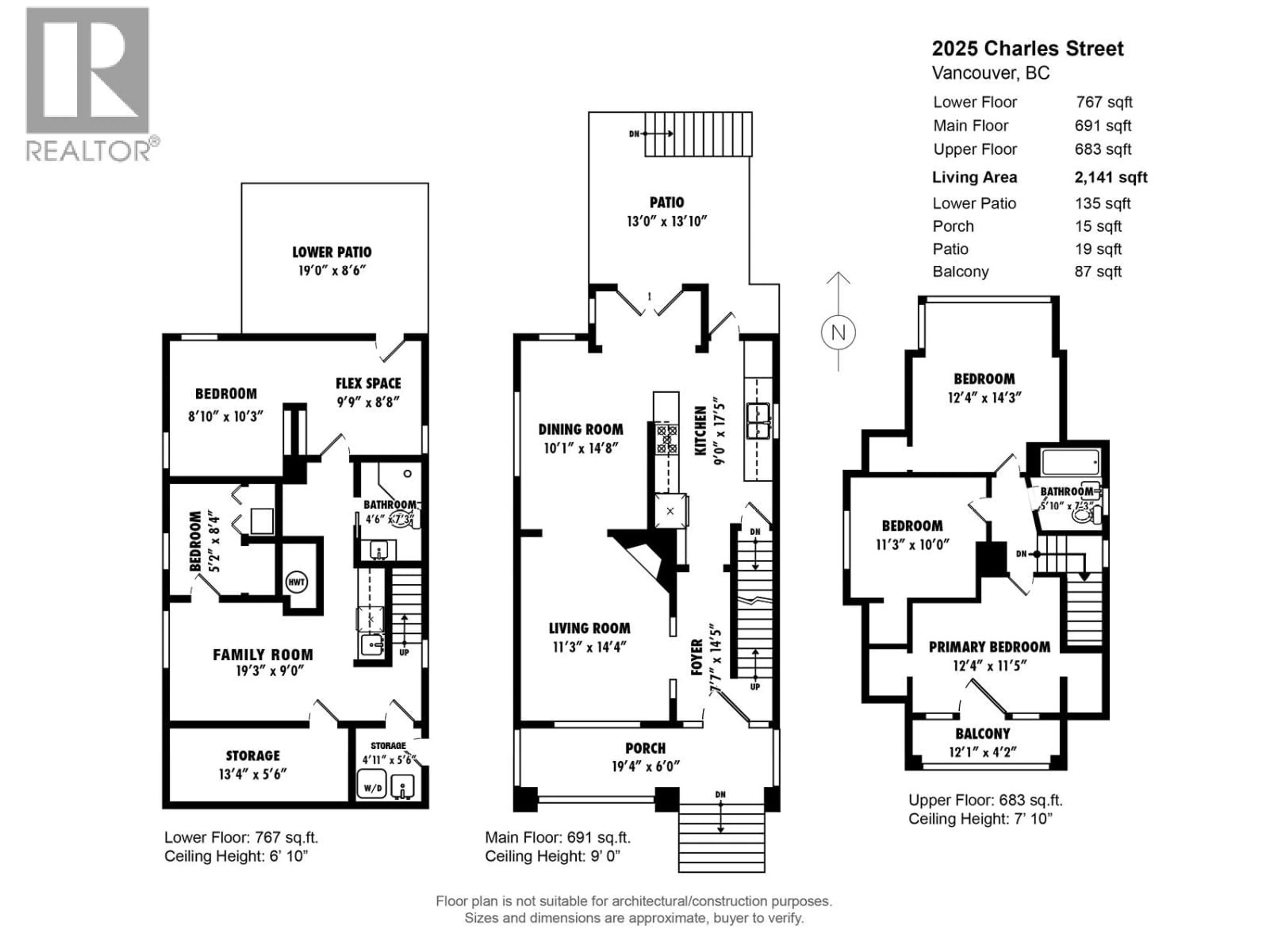 Floor plan for 2025 CHARLES STREET, Vancouver British Columbia V5L2V1