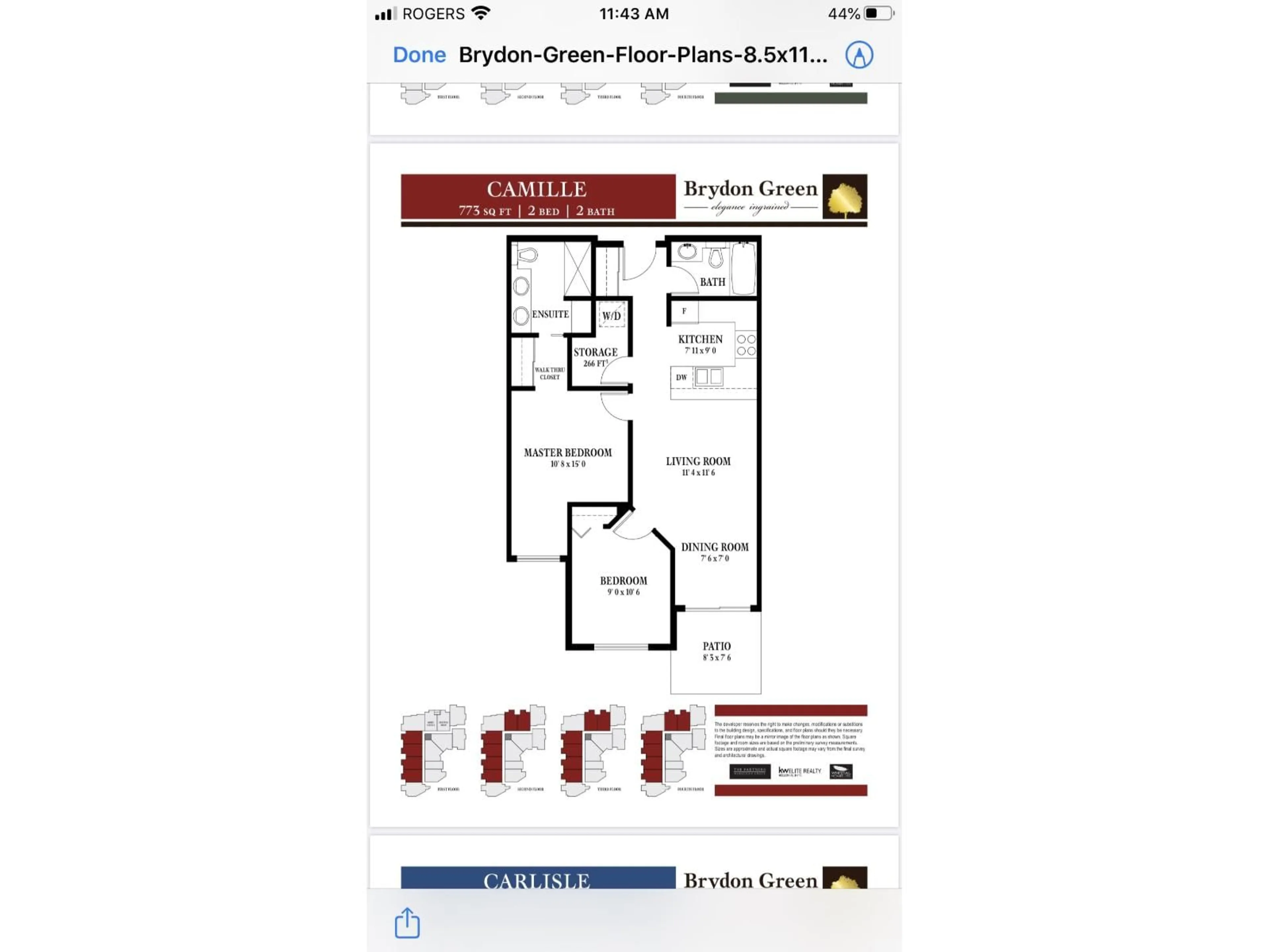 Floor plan for 411 - 19940 BRYDON, Langley British Columbia V3A4A5