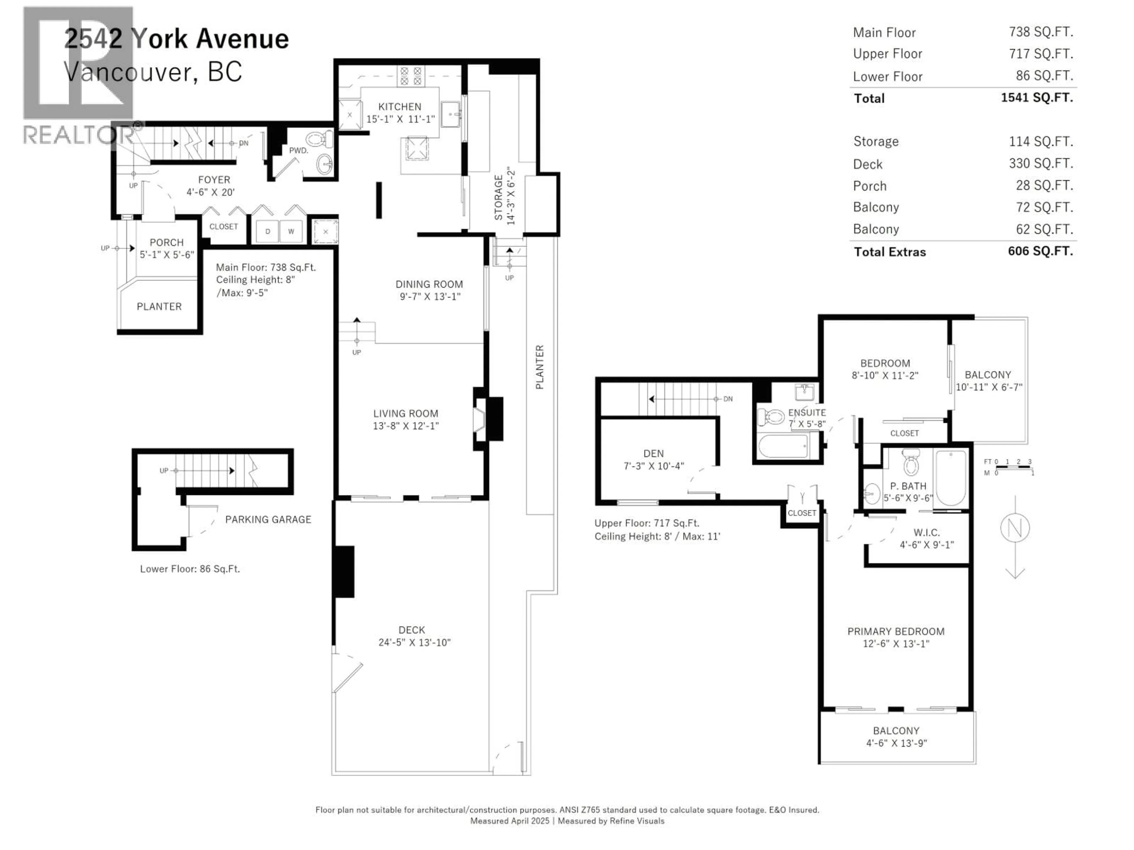 Floor plan for 2542 YORK AVENUE, Vancouver British Columbia V6K1E3