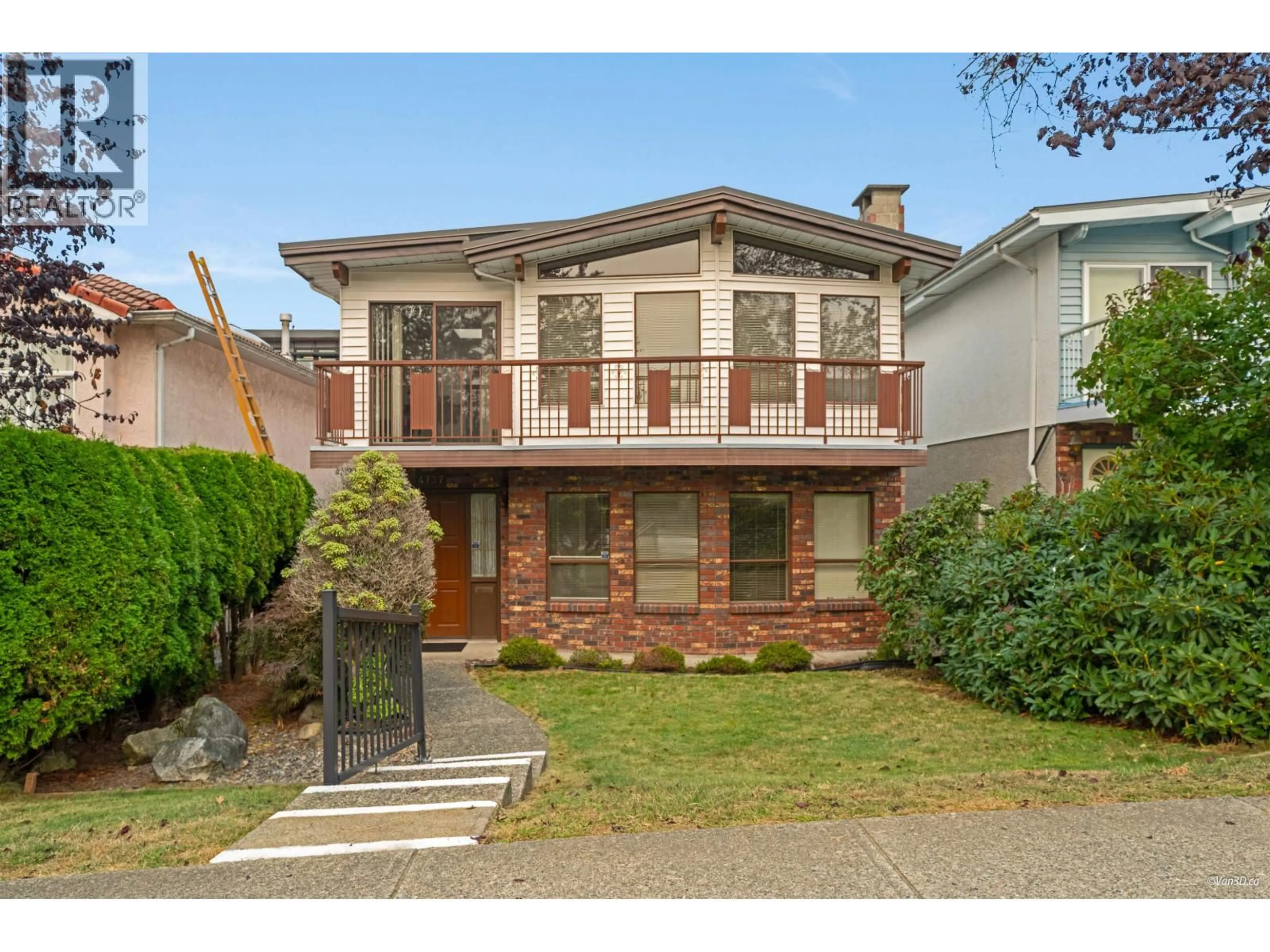 Home with brick exterior material, street for 4737 PENDER STREET, Burnaby British Columbia V5C2N4