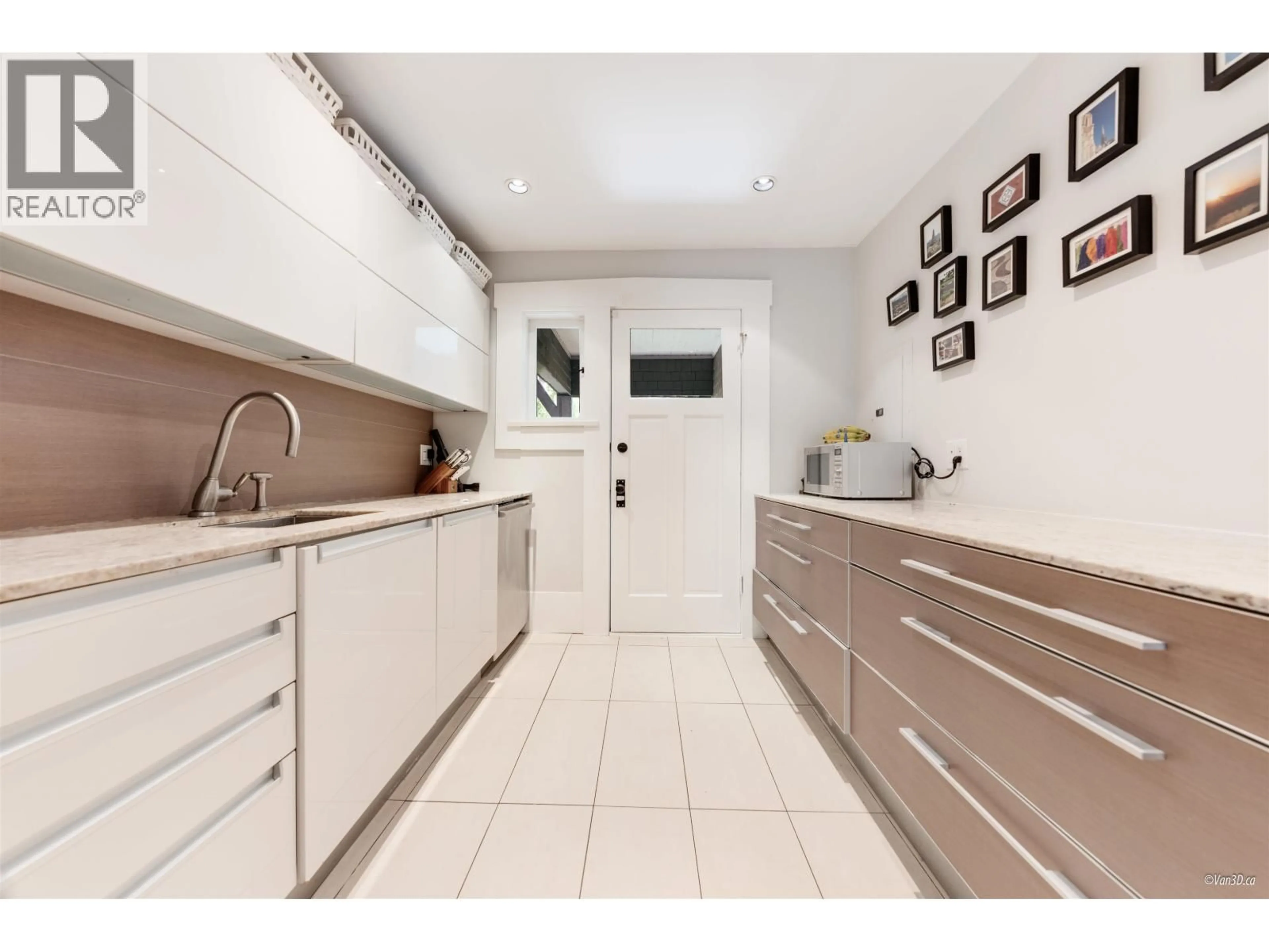 Contemporary kitchen, ceramic/tile floor for 2340 BALACLAVA STREET, Vancouver British Columbia V6K4C7