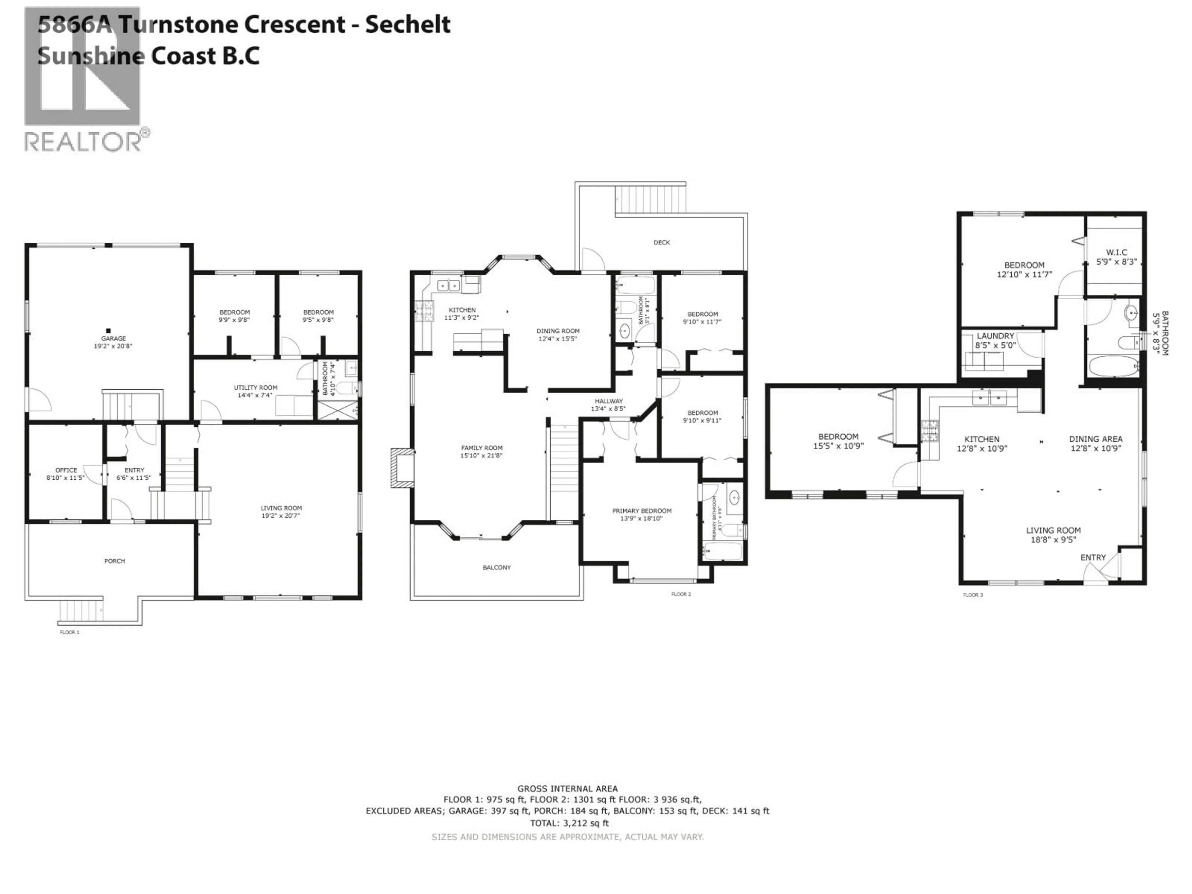 Floor plan for 5866A TURNSTONE CRESCENT, Sechelt British Columbia V7Z0L9