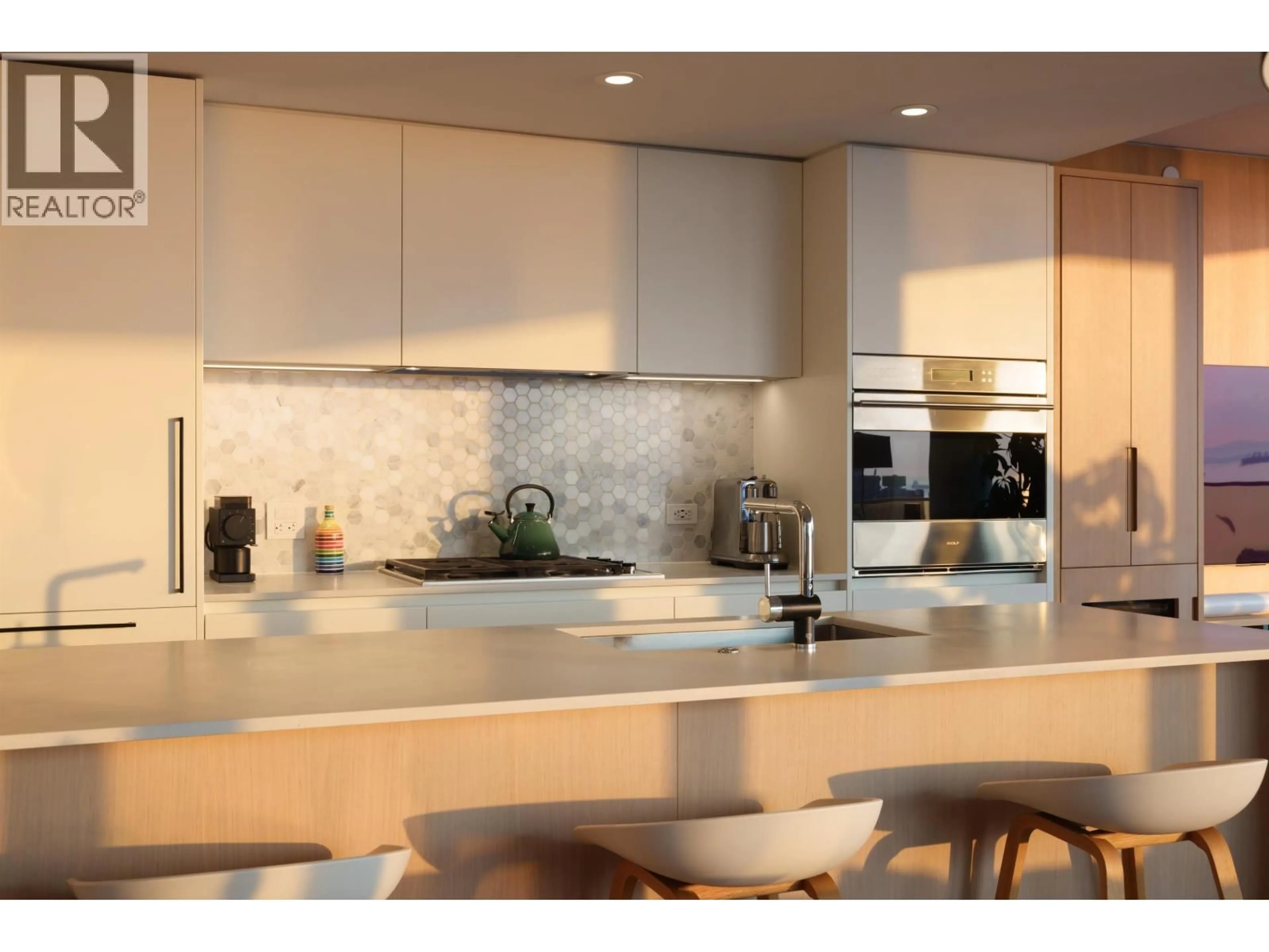 Contemporary kitchen, ceramic/tile floor for 1404 - 1365 DAVIE STREET, Vancouver British Columbia V6E1N5