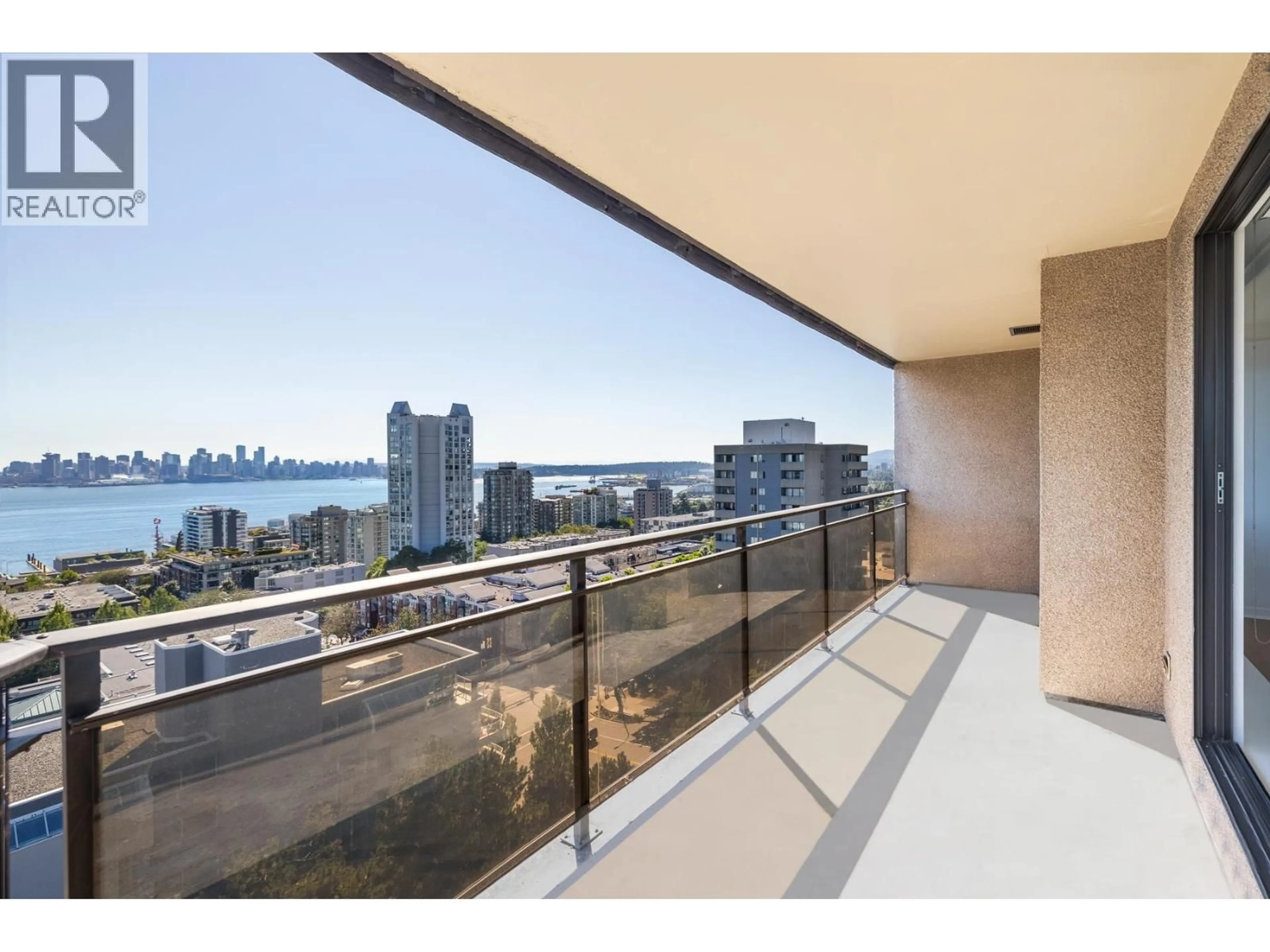 Balcony in the apartment, water/lake/river/ocean view for 1202 - 444 LONSDALE AVENUE, North Vancouver British Columbia V7M3H5