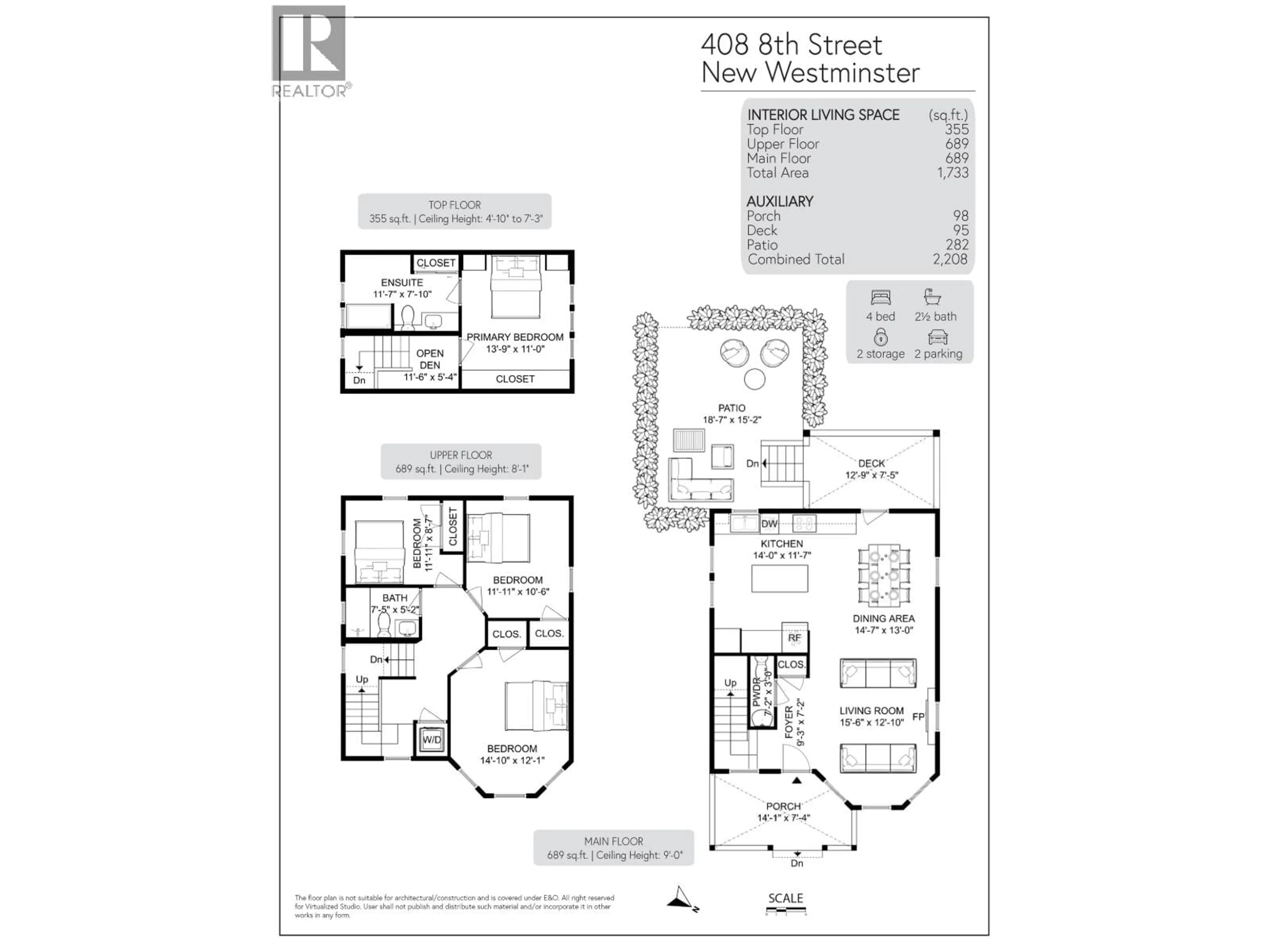 Floor plan for 408 EIGHTH STREET, New Westminster British Columbia V3M0K1