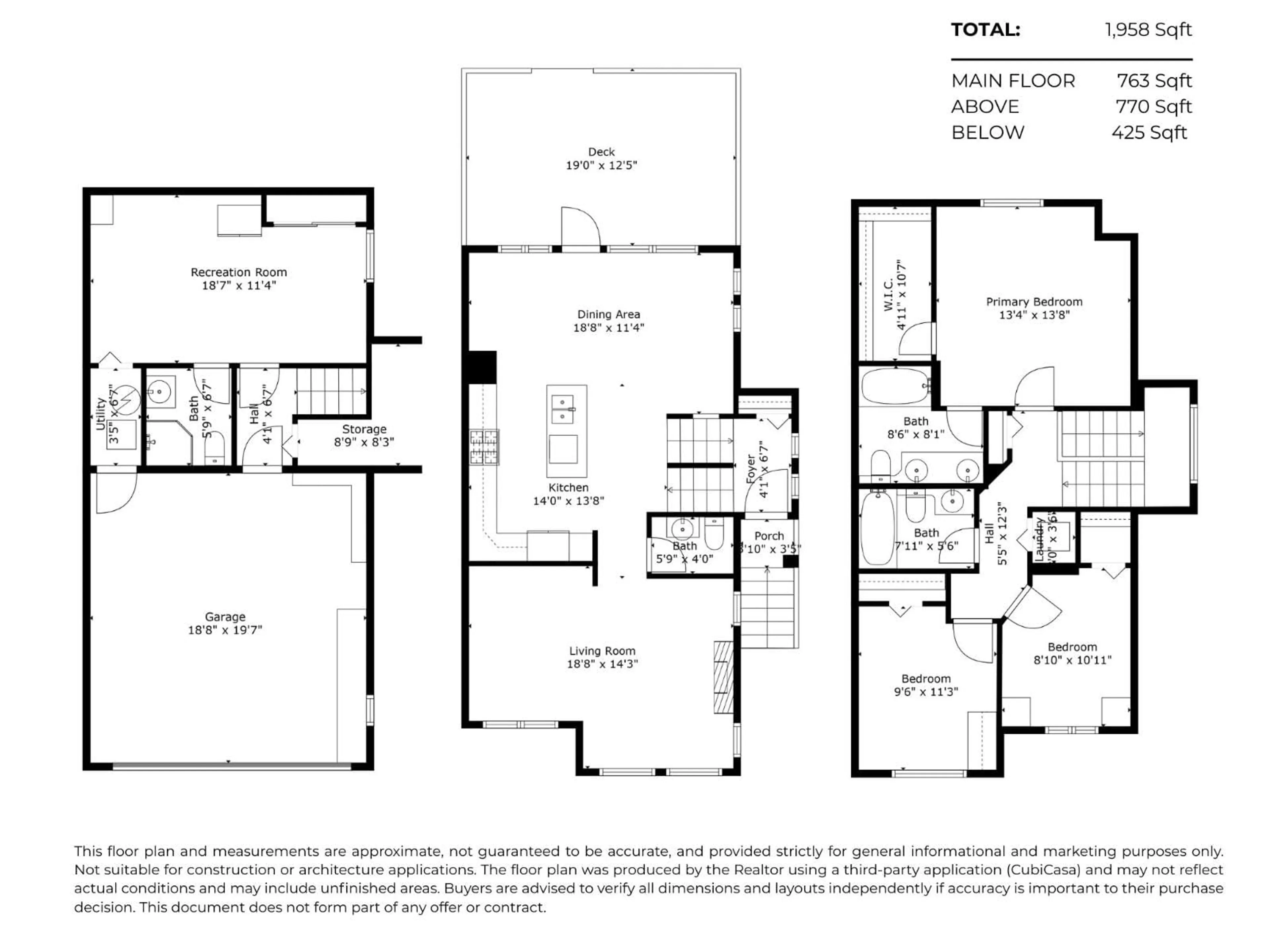 Floor plan for 64 - 18199 70, Surrey British Columbia V3S2N9