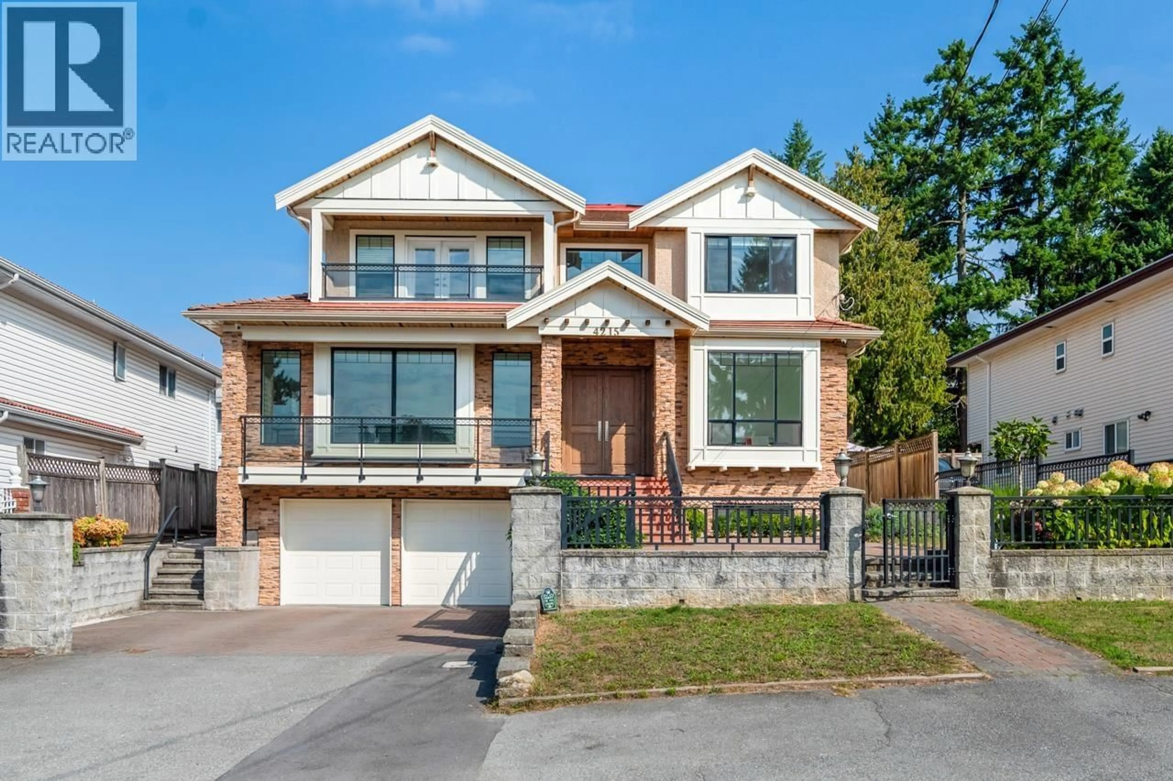 Home with brick exterior material, street for 4215 WATLING STREET, Burnaby British Columbia V5J1V4