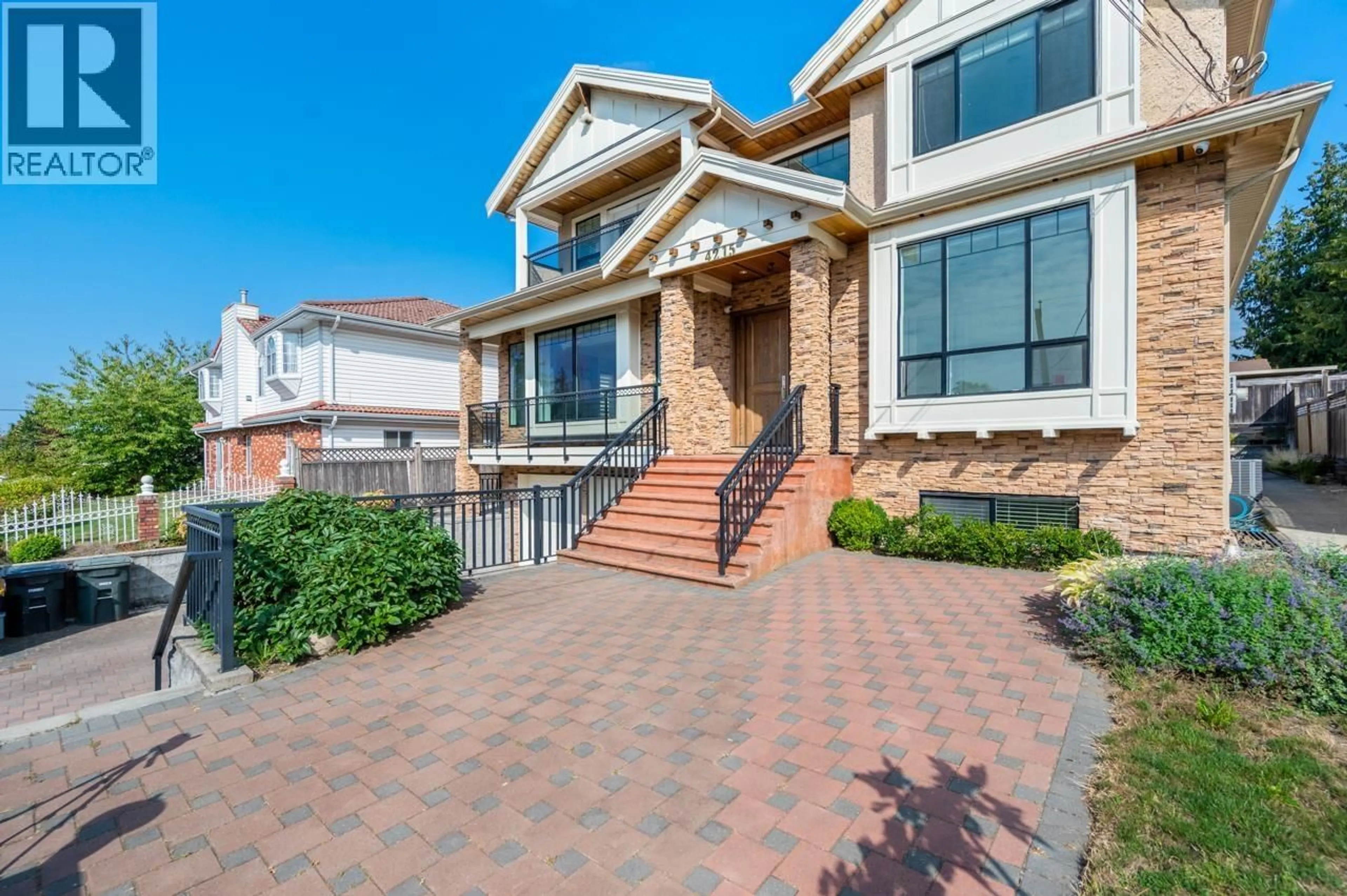 Home with brick exterior material, street for 4215 WATLING STREET, Burnaby British Columbia V5J1V4