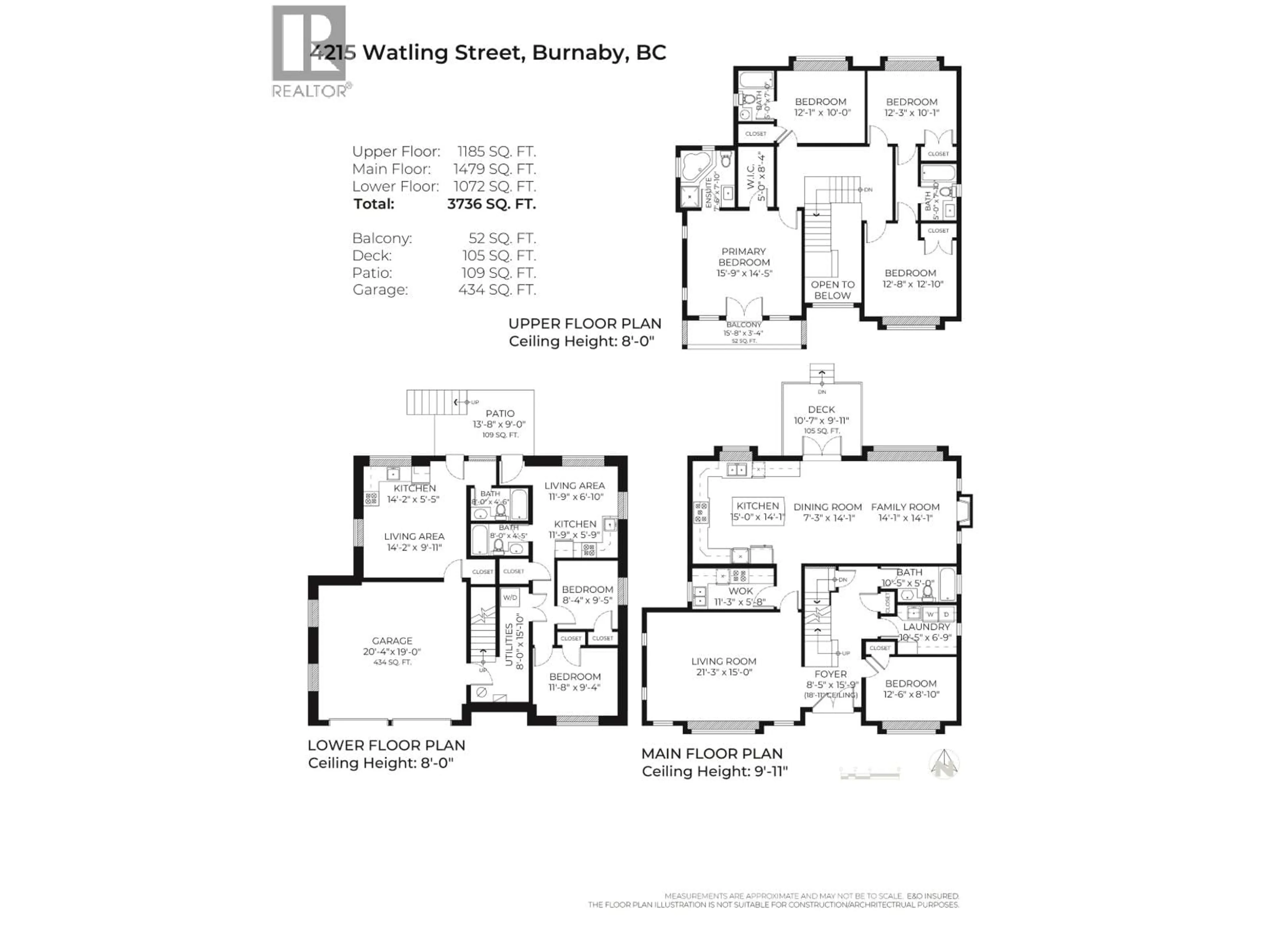 Floor plan for 4215 WATLING STREET, Burnaby British Columbia V5J1V4